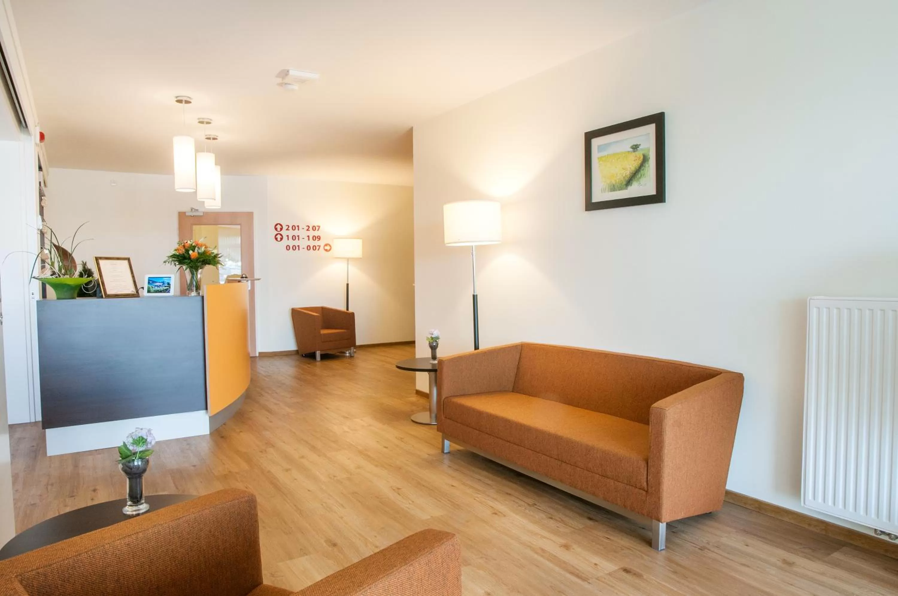 Lobby or reception in Hotel Elbblick Garni