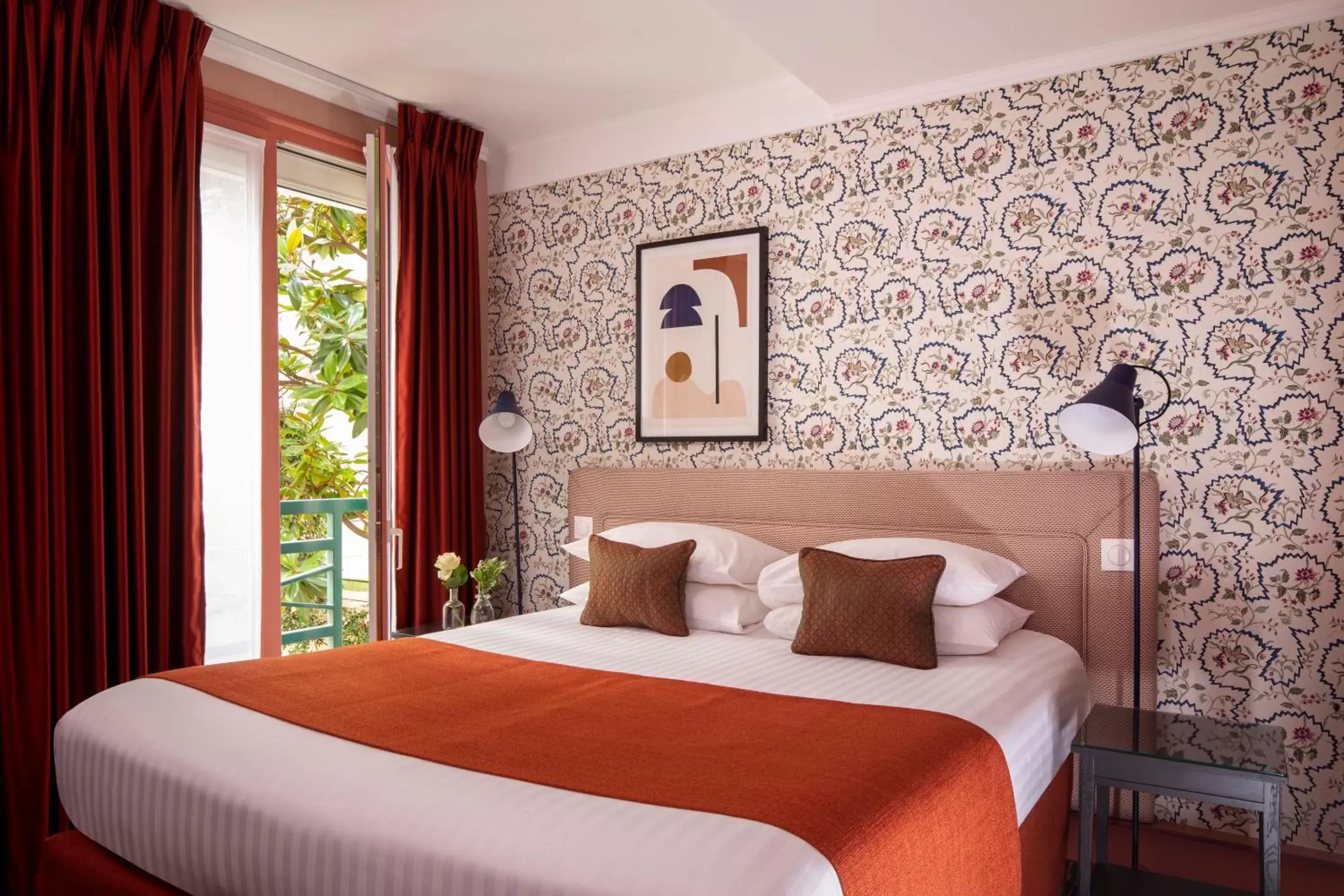 Bed in Hotel Relais Bosquet by Malone