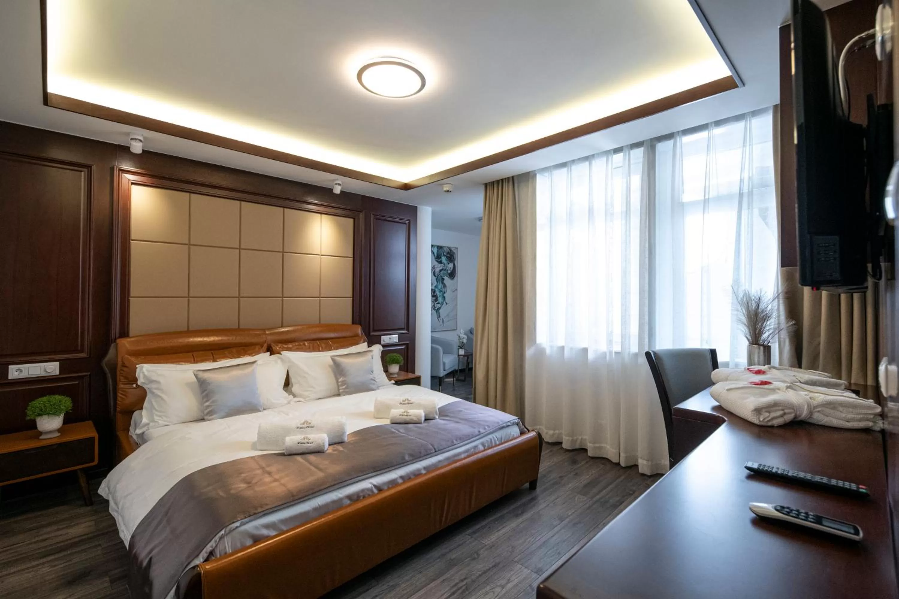 Bed in Willis Hotel Business & Wellness