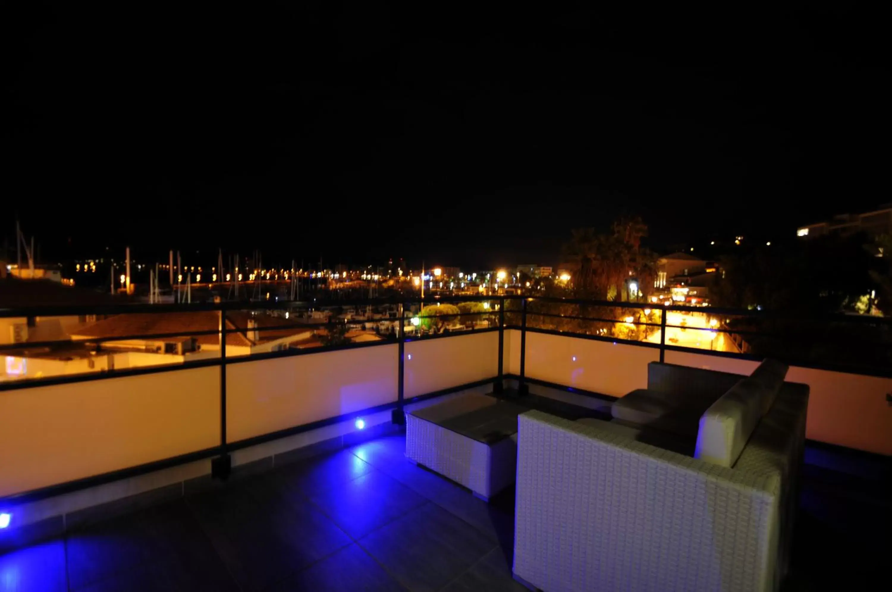 Balcony/Terrace, Pool View in Hôtel Baptistin