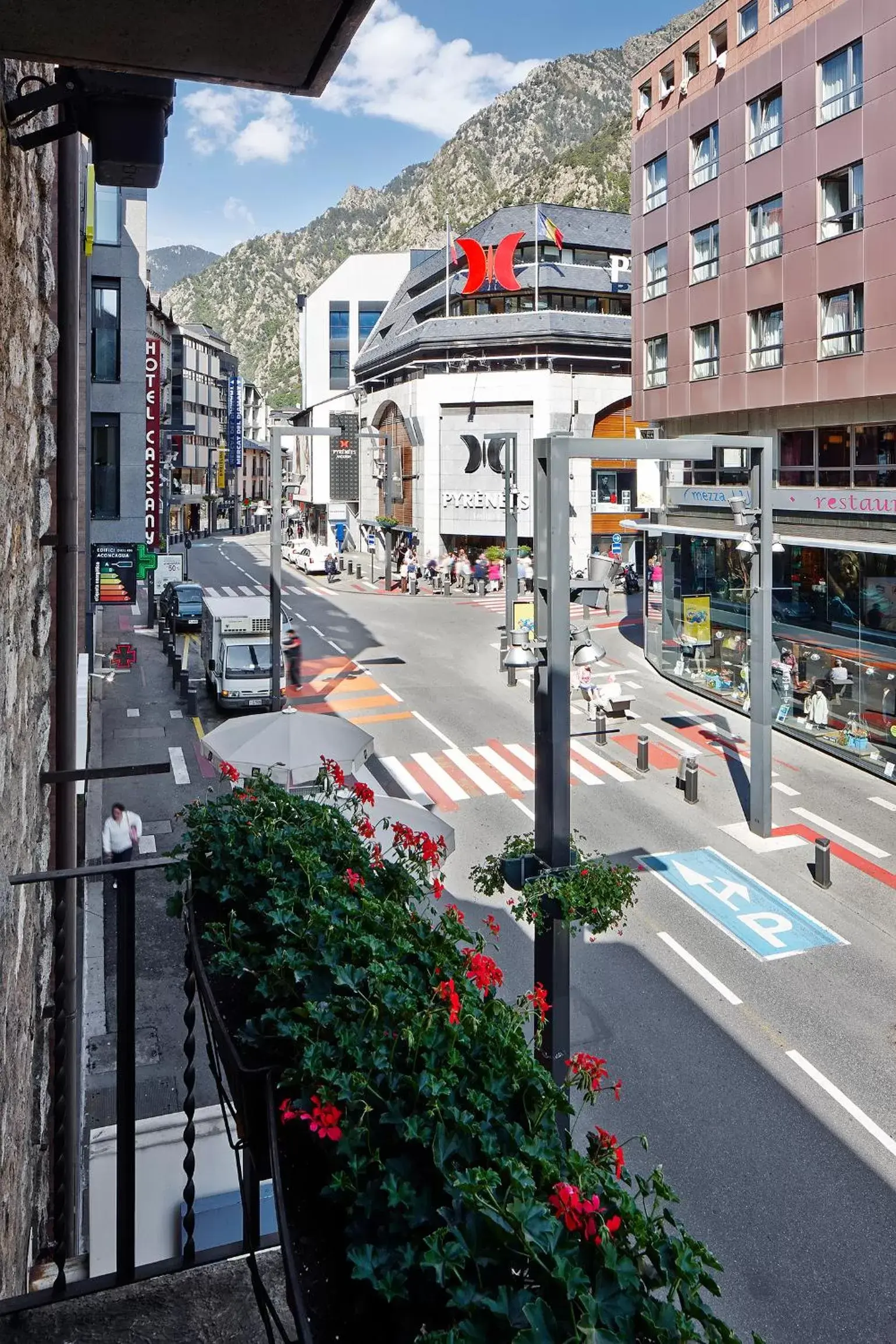 City view in Hotel de l'Isard City view in Hotel de l'Isard