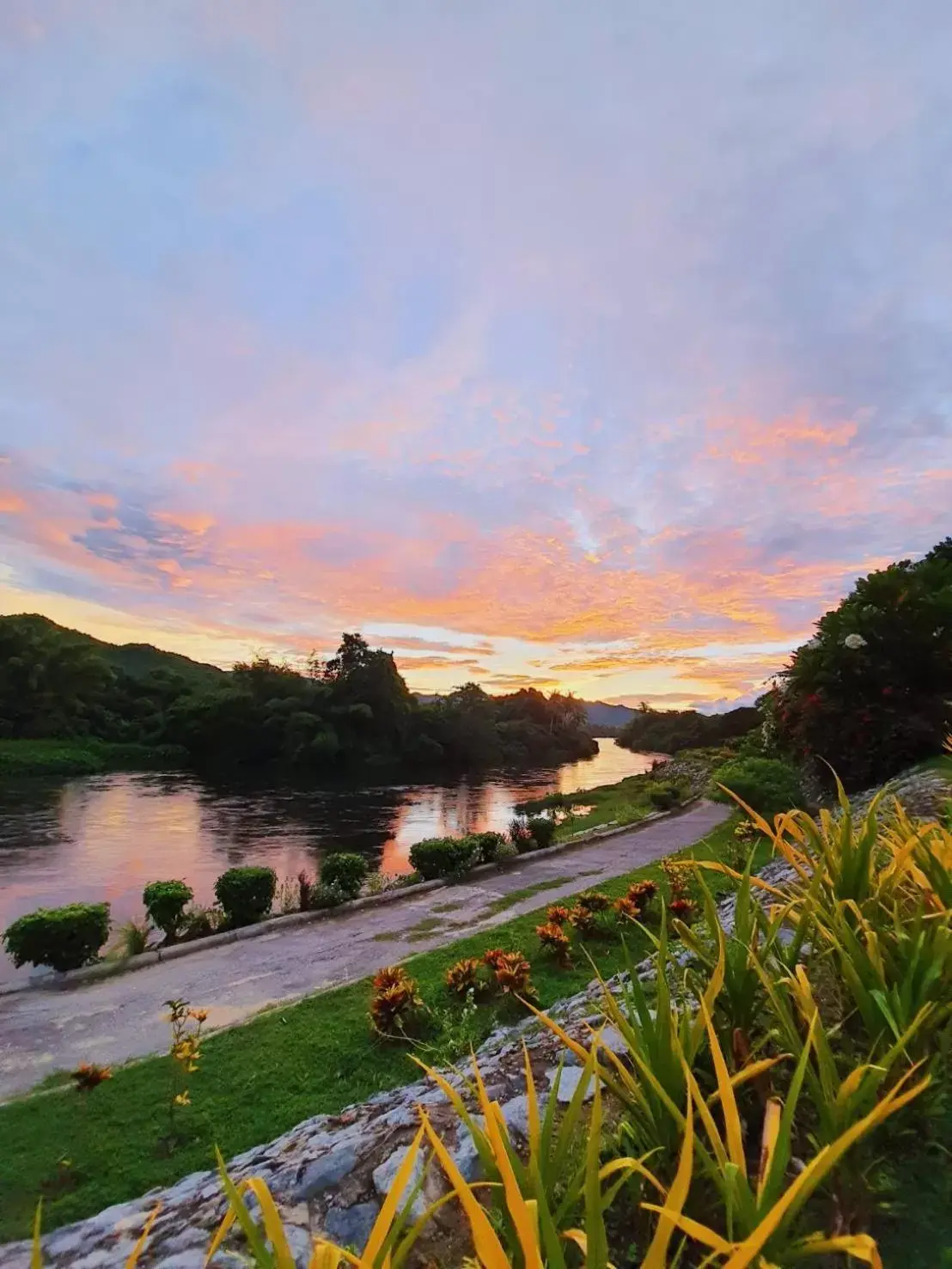 Natural landscape in Aekpailin River Kwai Resort