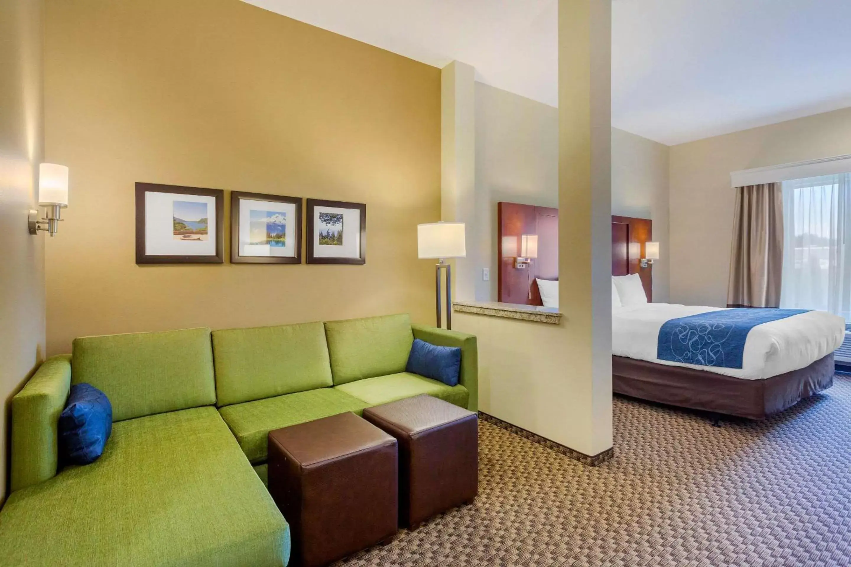 Photo of the whole room in Comfort Suites Burlington near I-5