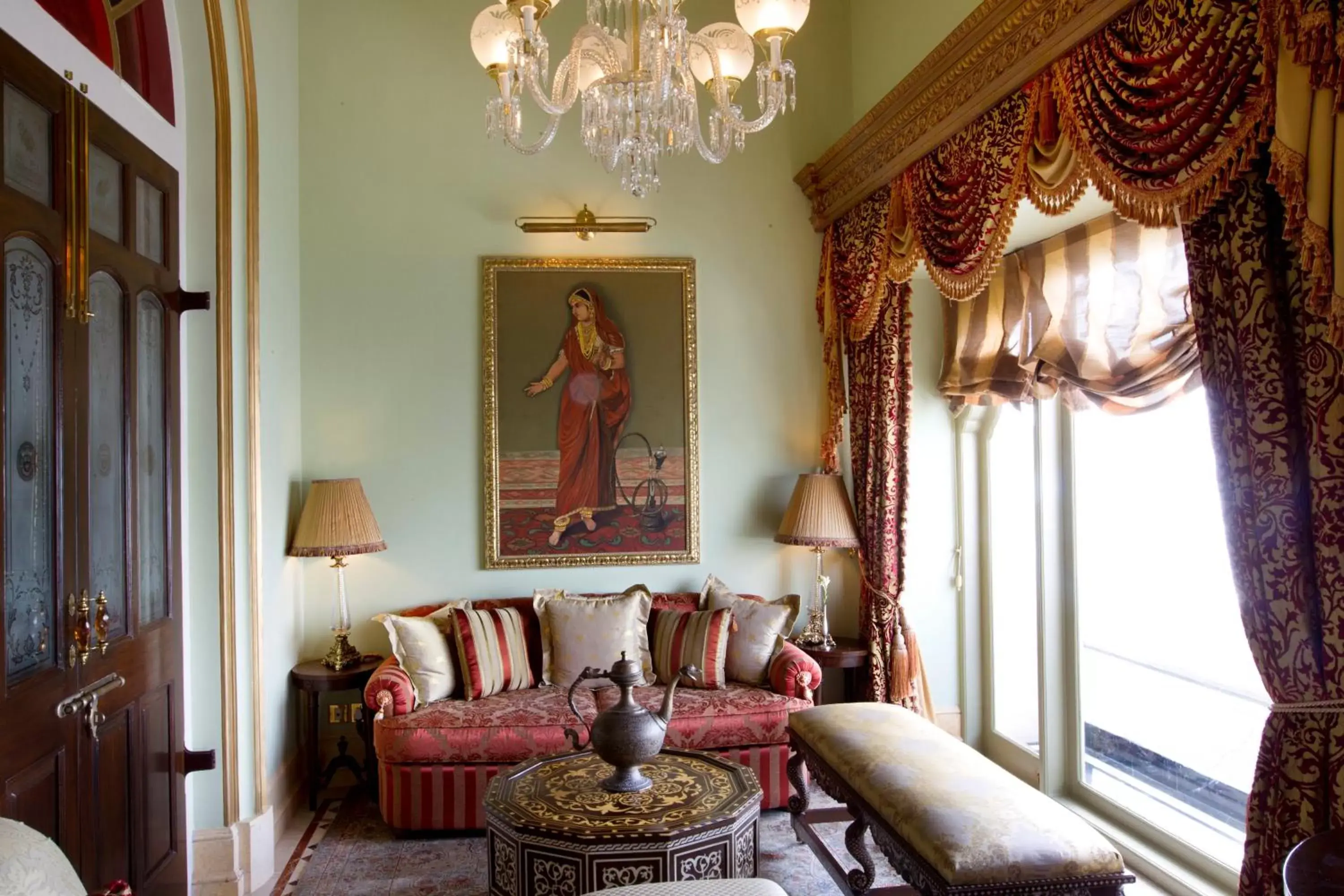 Living room, Seating Area in Taj Lake Palace Udaipur