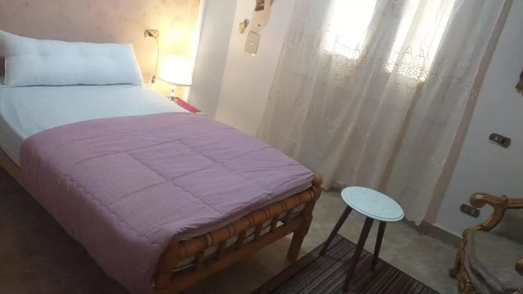 Bed in pyramid Giza city inn