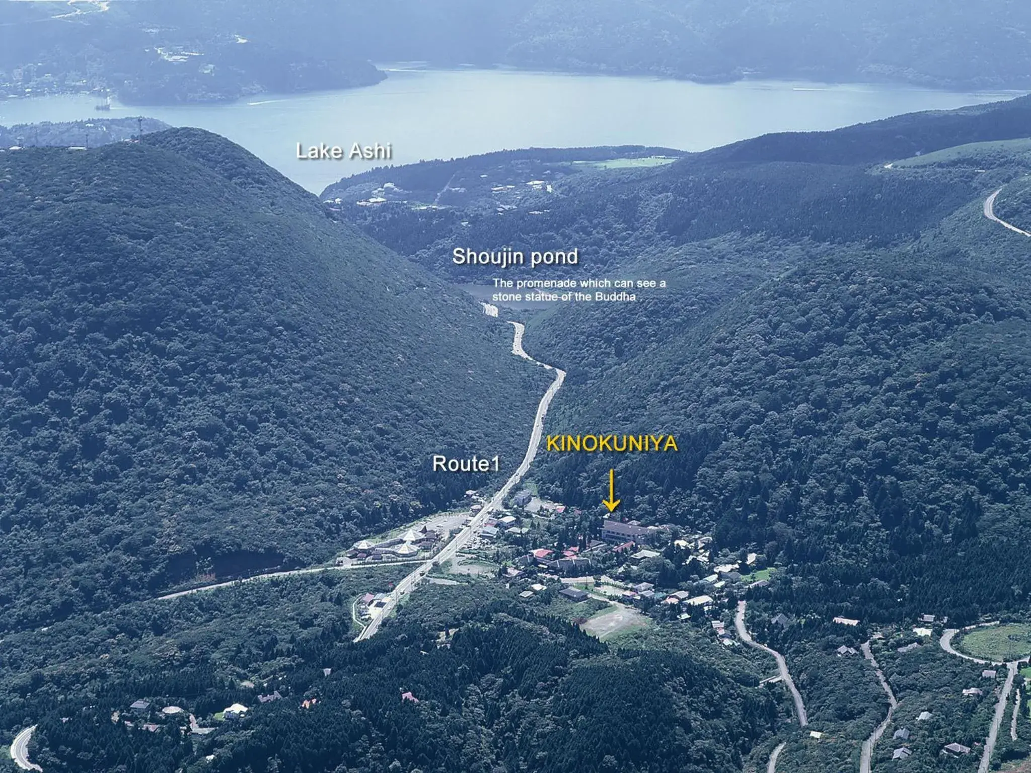 Bird's eye view in Kinokuniya Ryokan Bird's eye view in Kinokuniya Ryokan