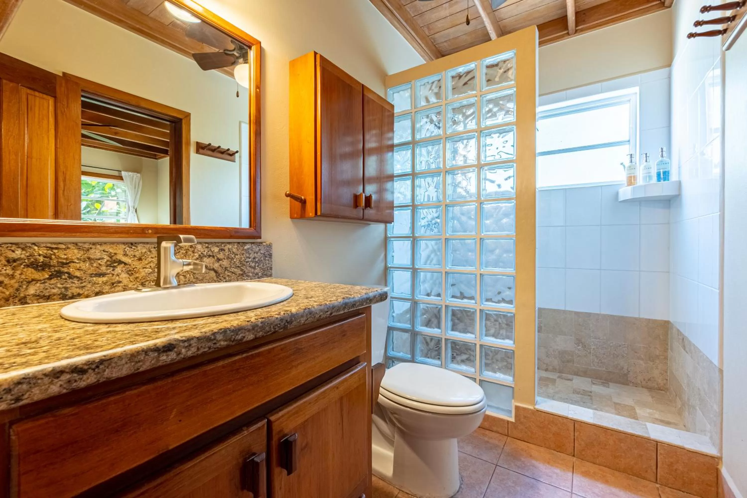 Shower in Belizean Shores Resort