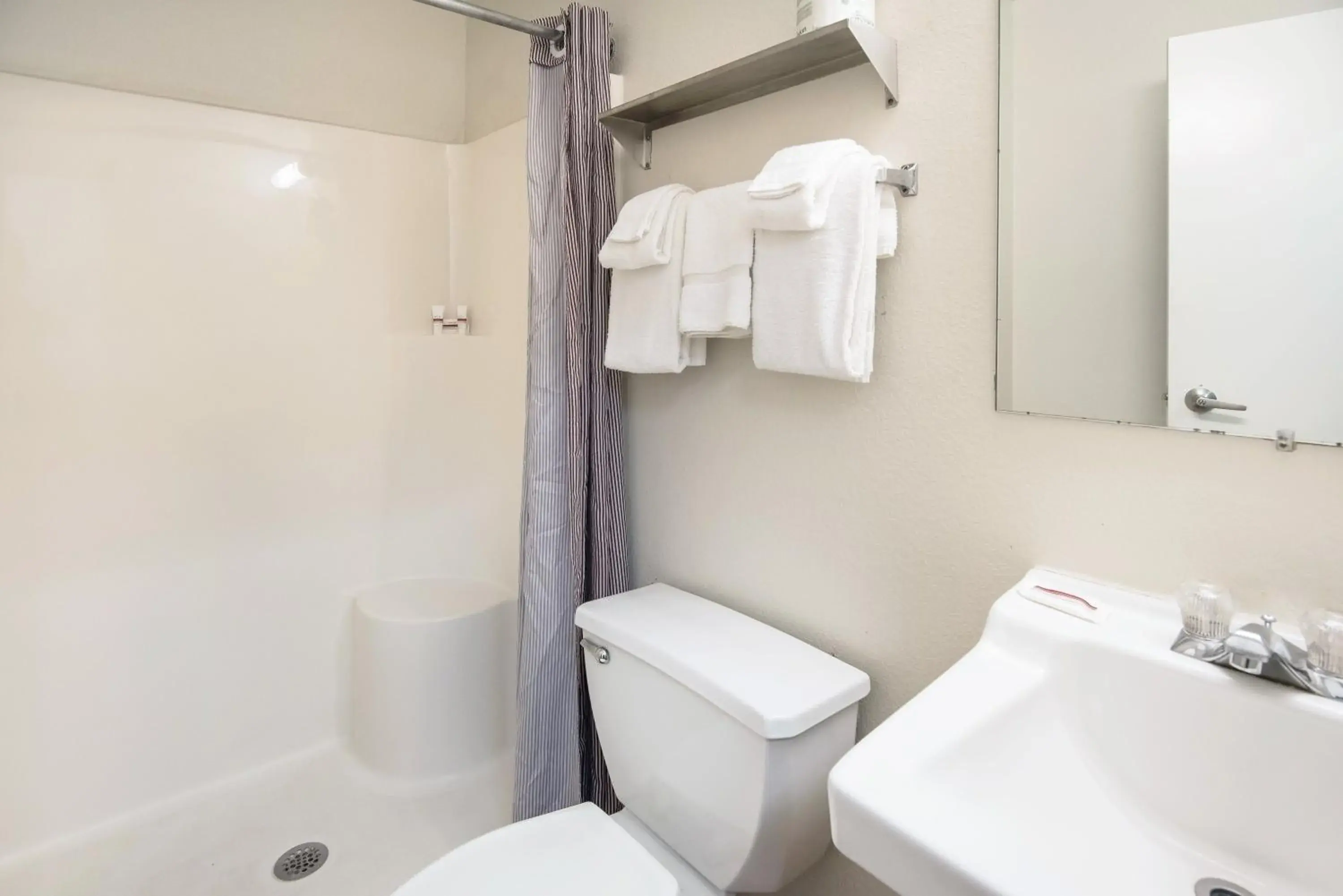 Photo of the whole room, Bathroom in HomeTowne Studios by Red Roof Colorado Springs - Airport