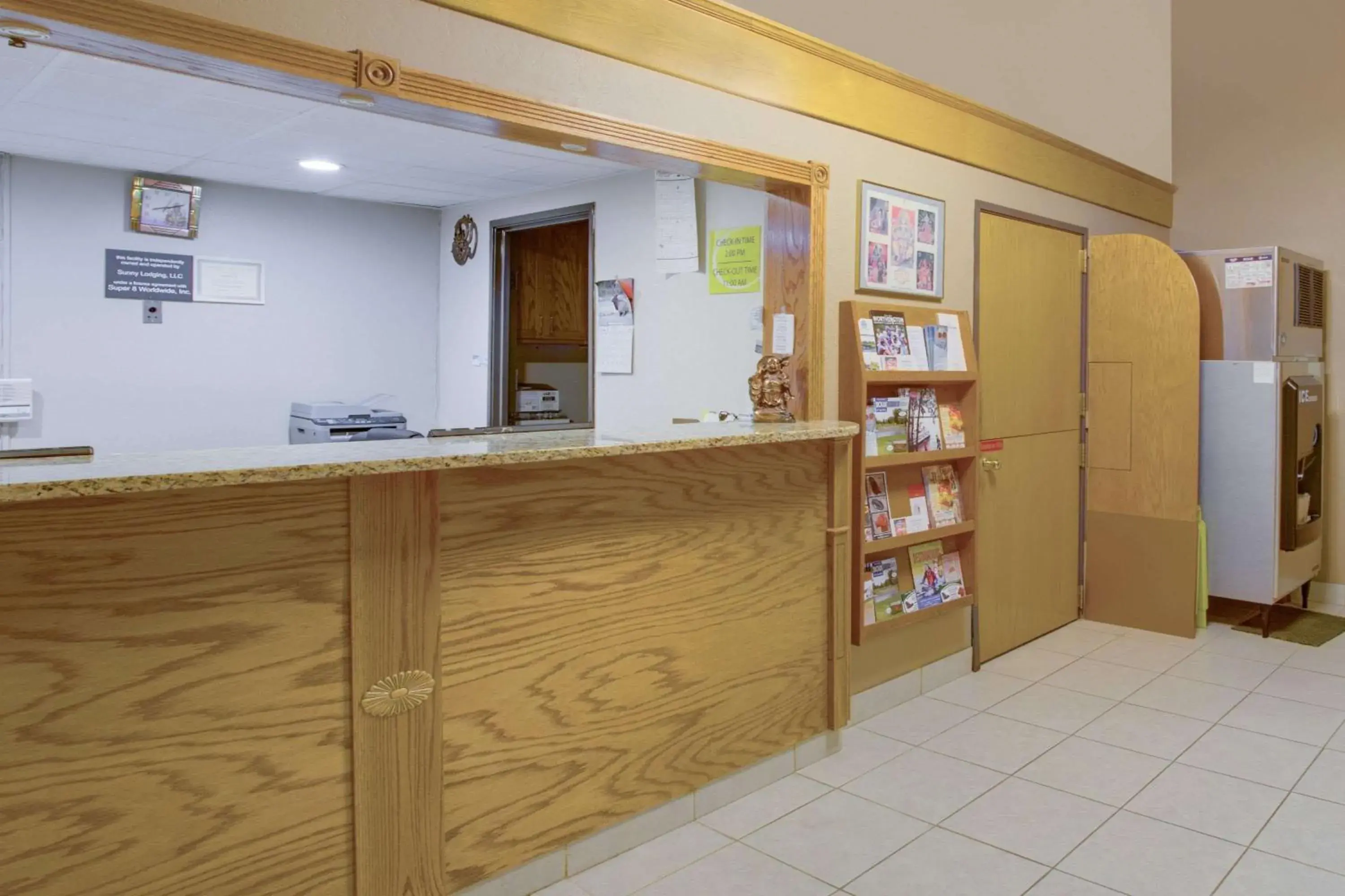 Lobby or reception in Super 8 by Wyndham Worthington Minnesota Lobby or reception in Super 8 by Wyndham Worthington Minnesota