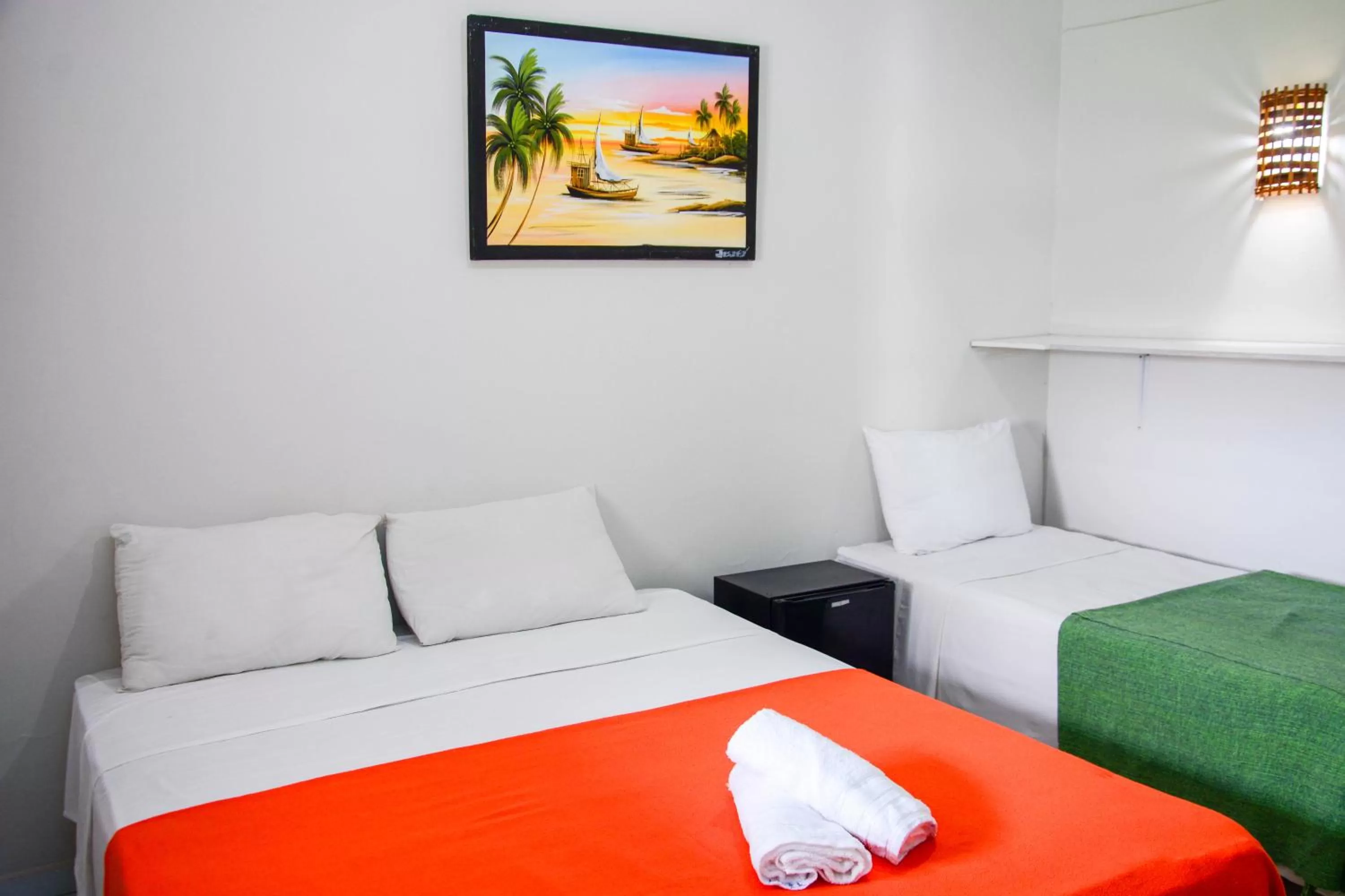 Bed in Hotel Pousada Maravista