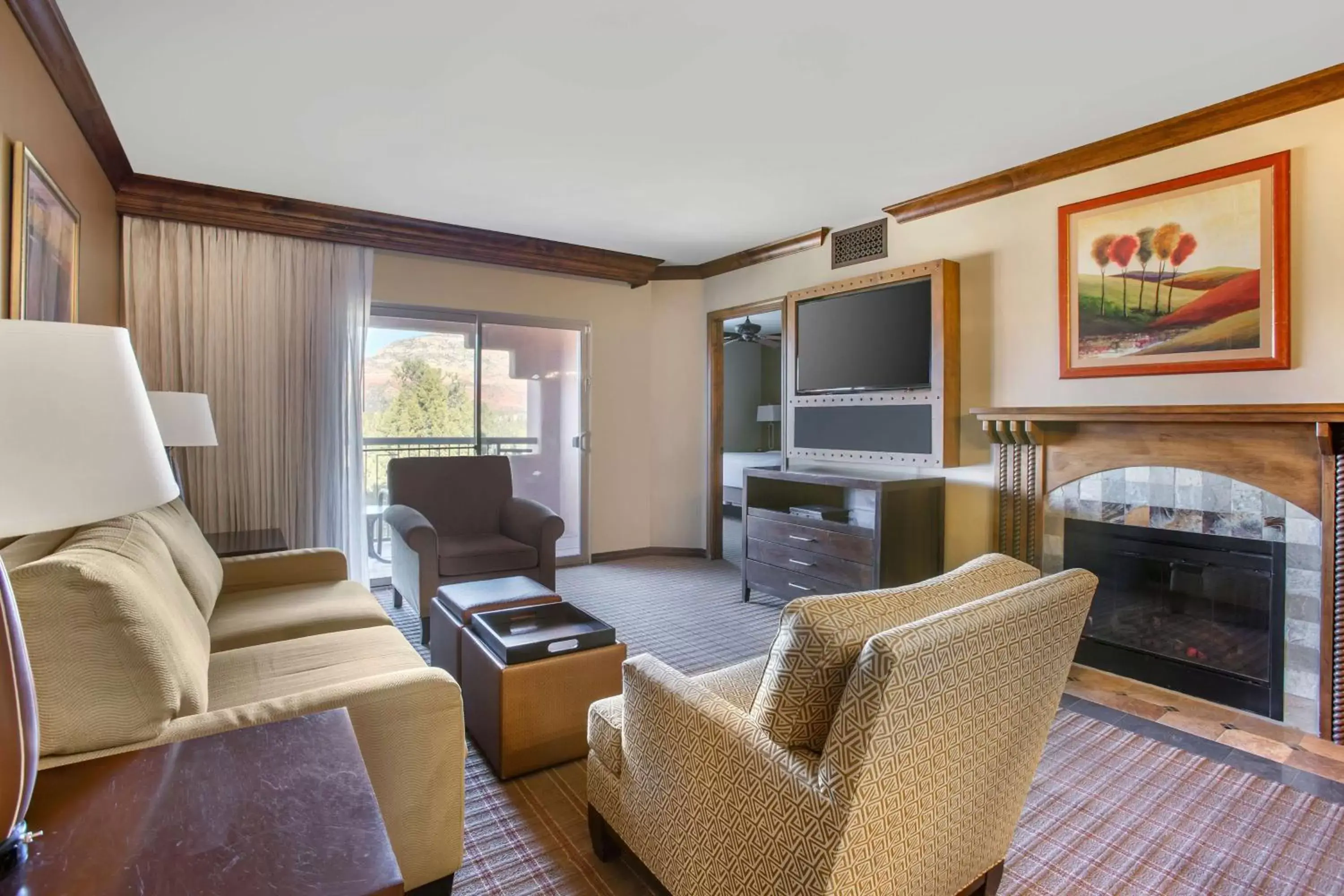 Living room, Seating Area in Hilton Vacation Club Sedona Summit