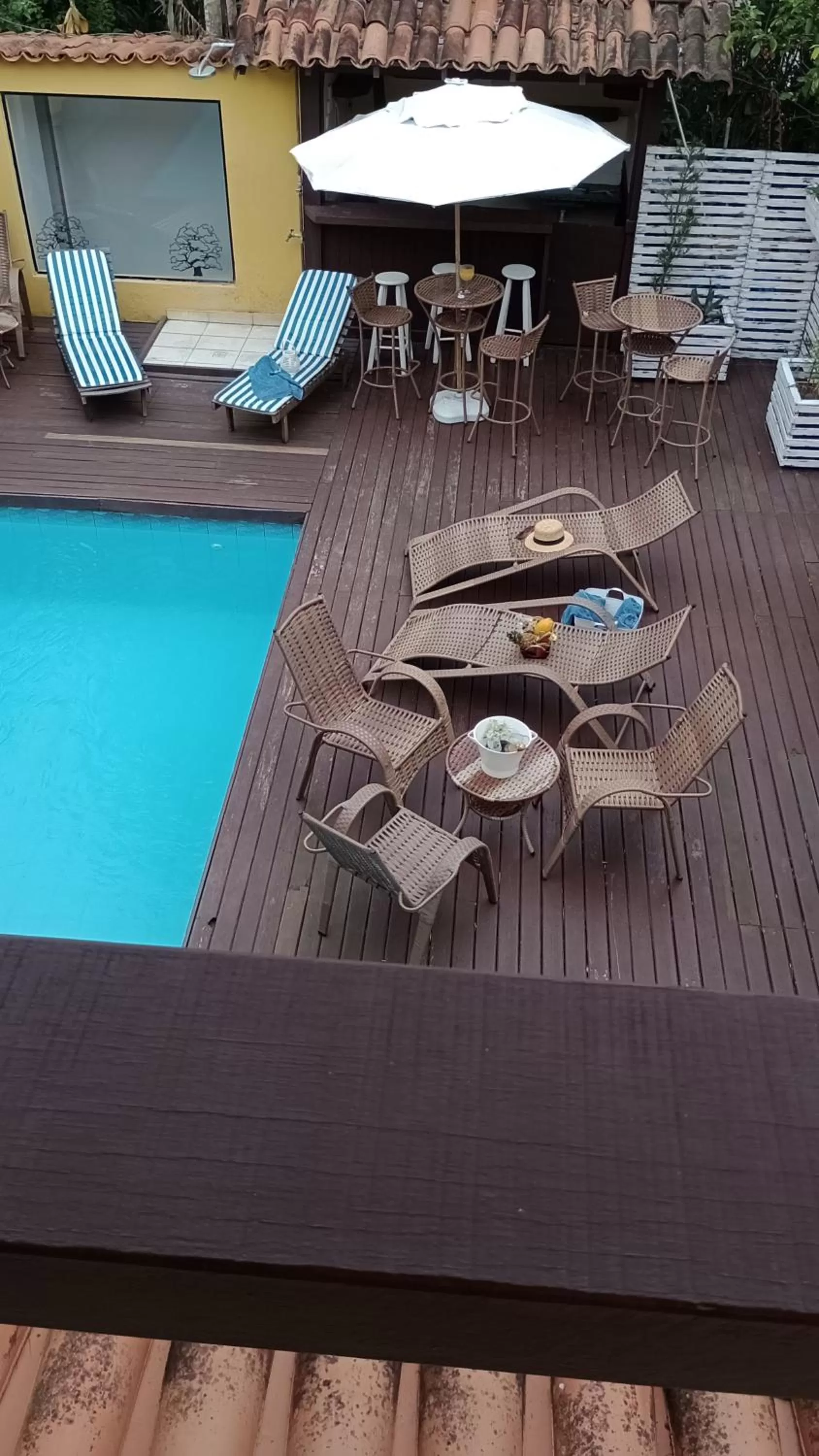 Swimming pool, Pool View in Hibiscos Pousada