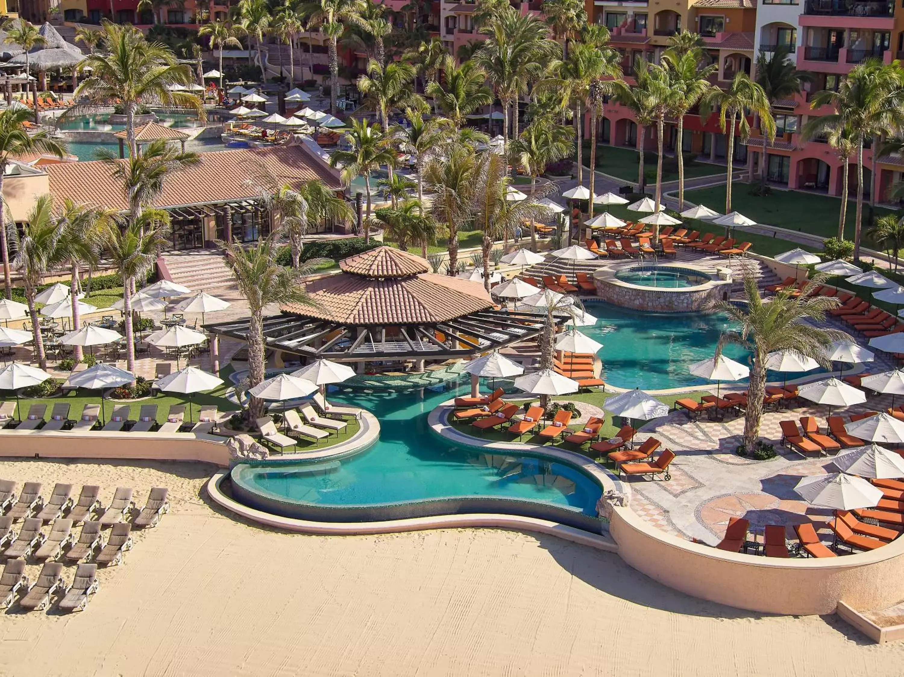 Pool view, Bird's-eye View in Playa Grande Resort