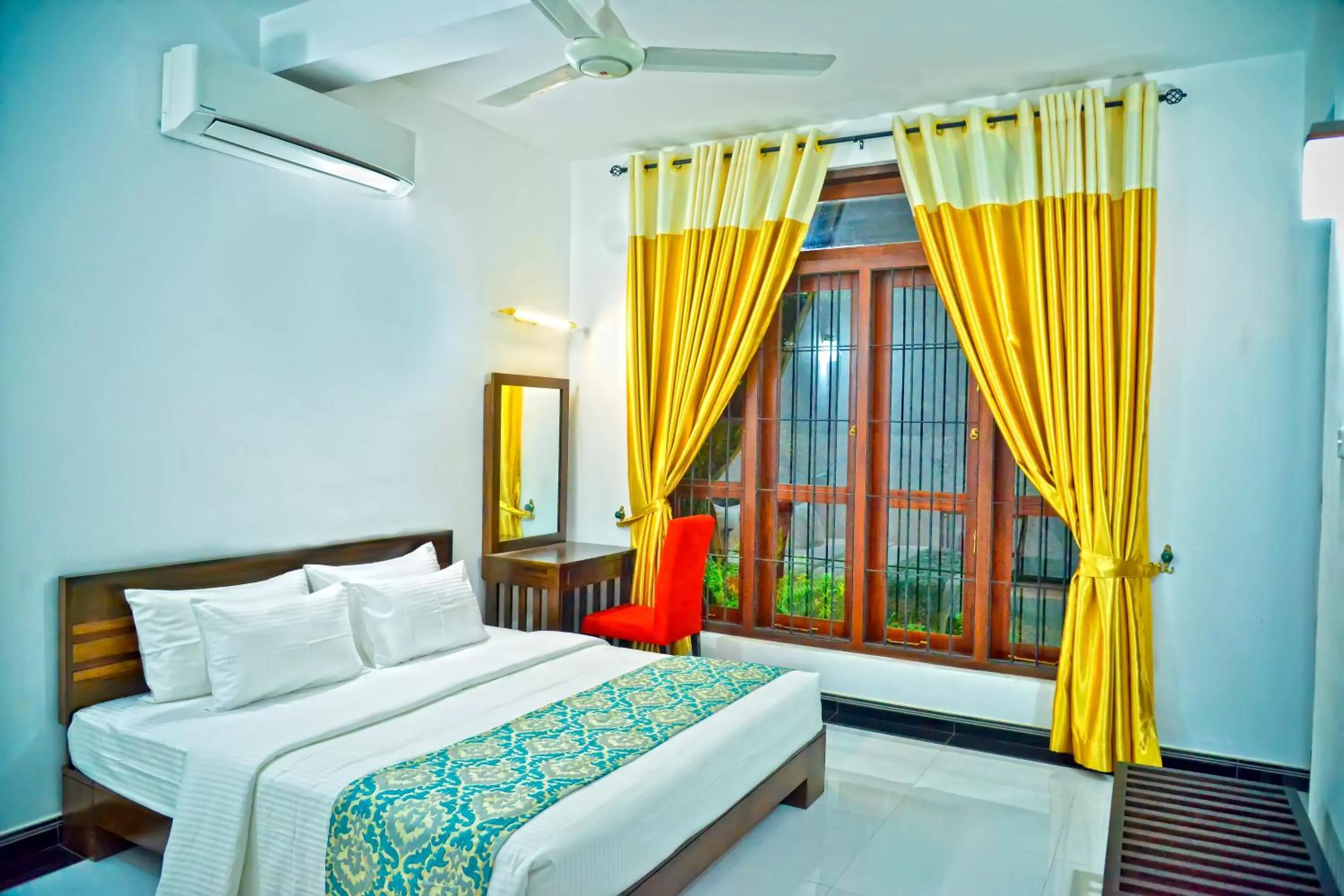 Bedroom, Bed in Siluni's Villa