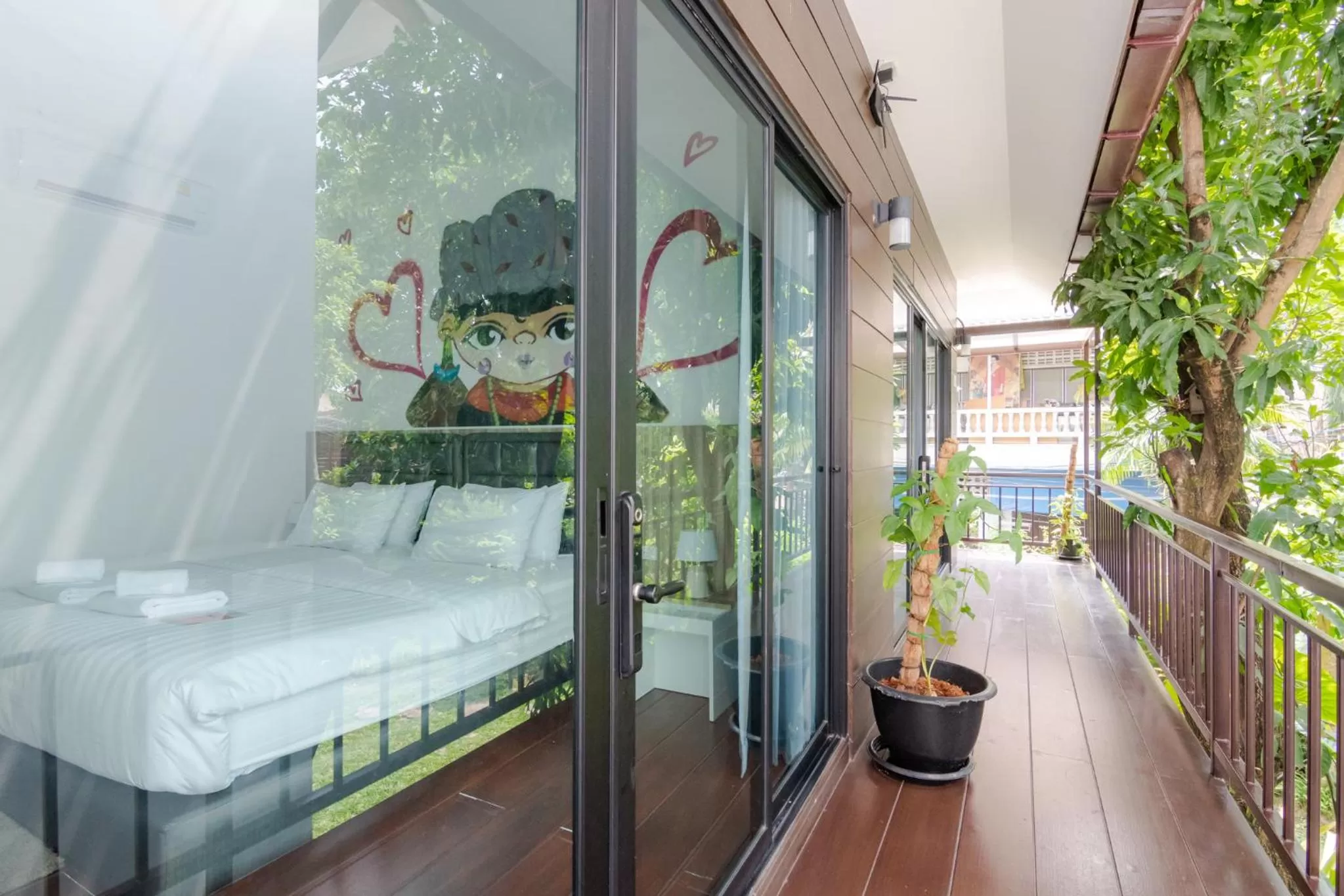 Balcony/Terrace, Bed in นายก่ายหมอน Nine-Kai-Mon