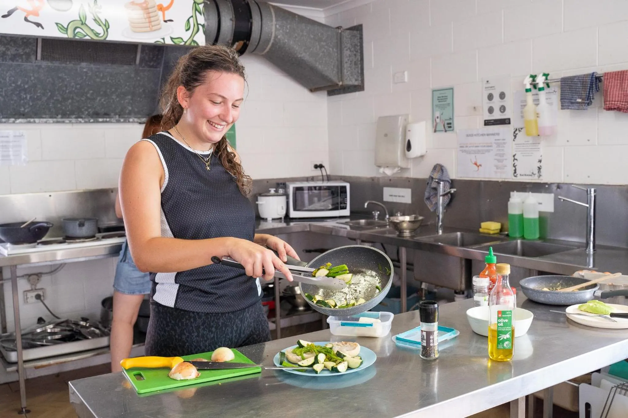 Communal kitchen in Mad Monkey Waterfront