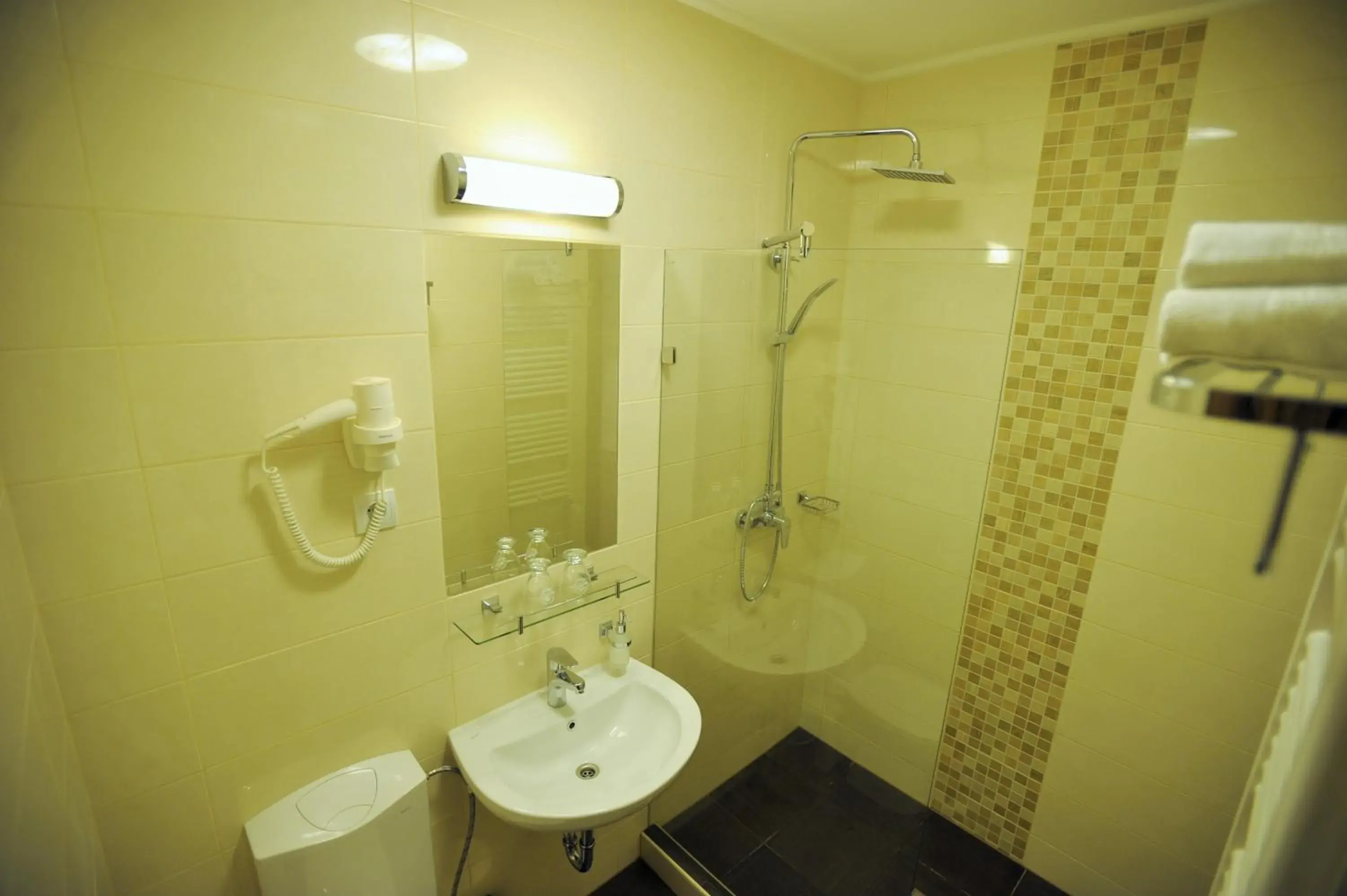 Shower, Bathroom in Park Hotel Gyula
