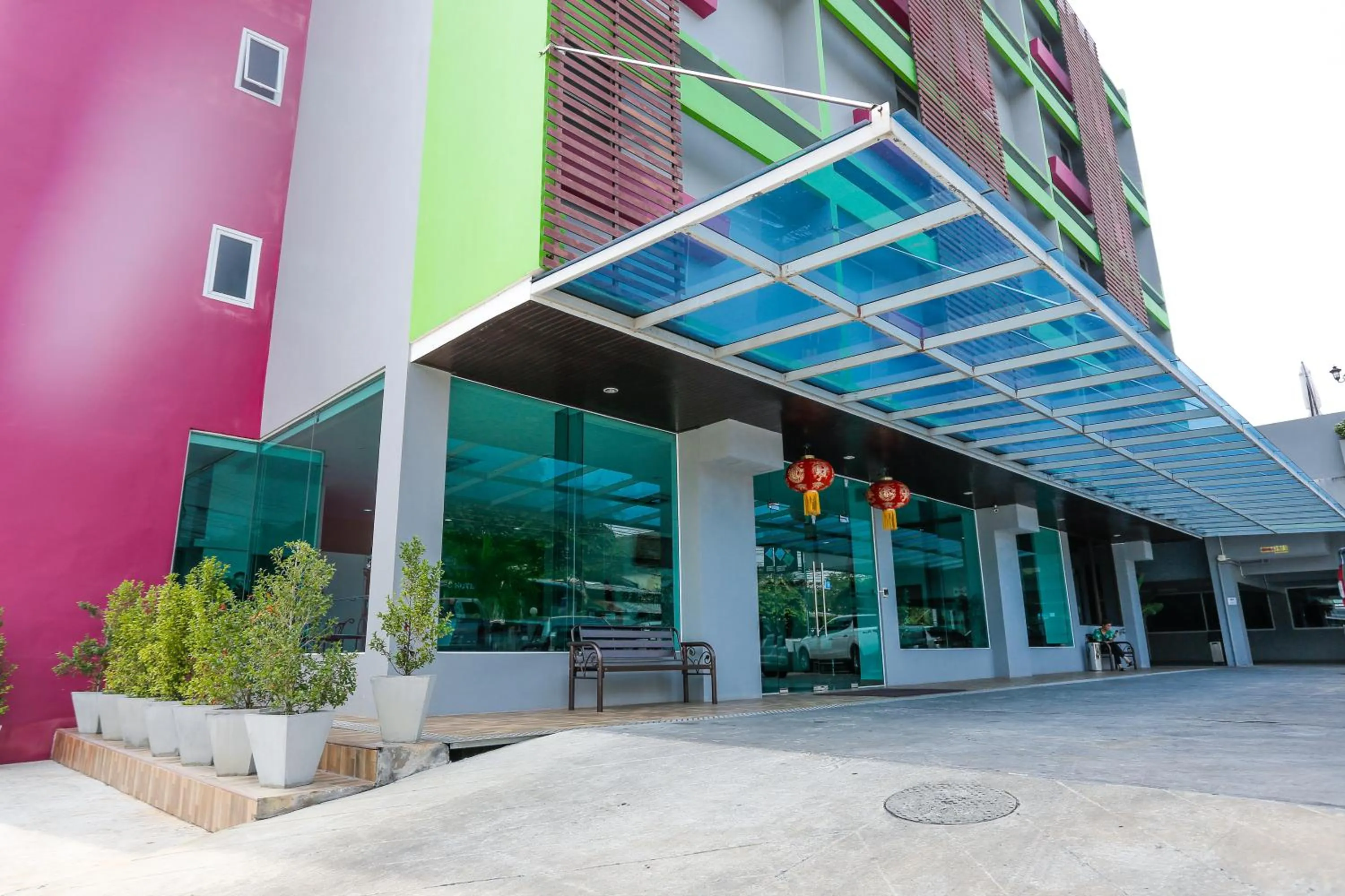 Property building in Blue Orchids Hotel