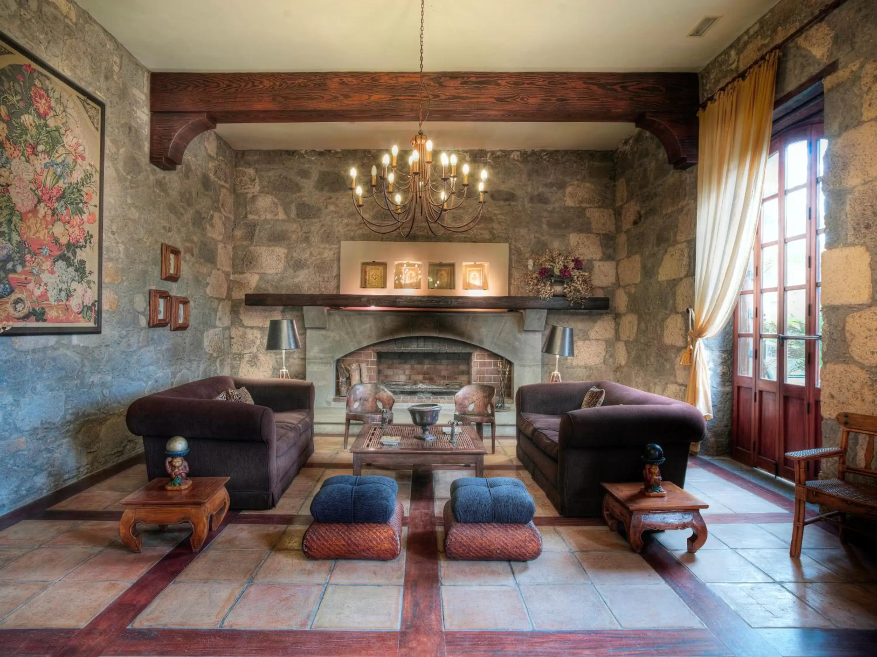 Living room, Lobby/Reception in Hotel Rural Hacienda del Buen Suceso