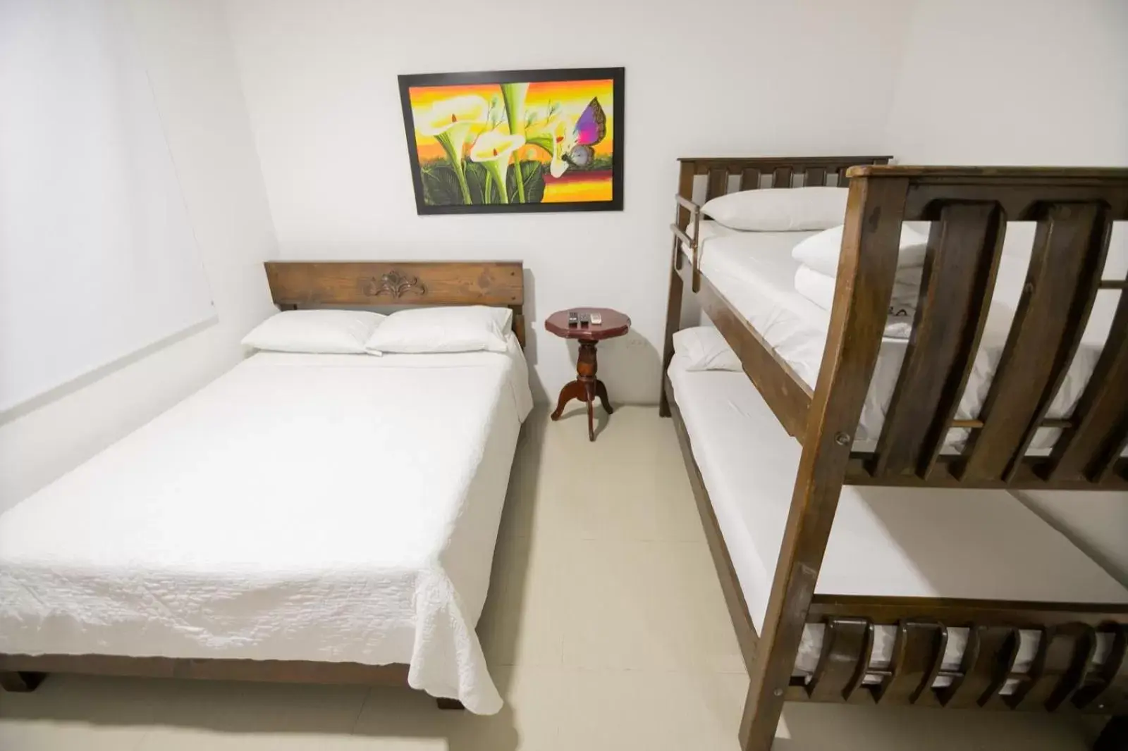 Bed in Hotel La Casona de Getsemani