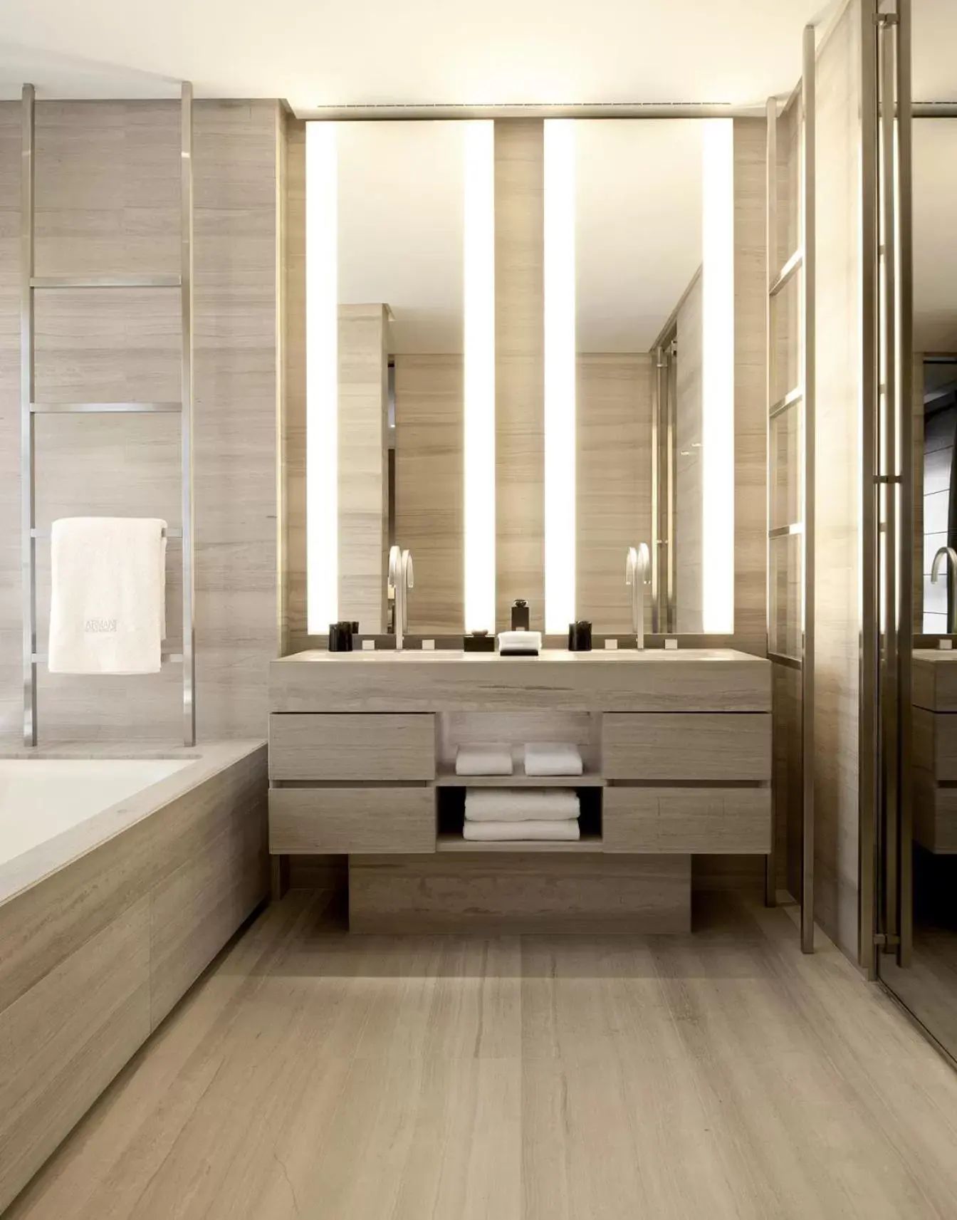 Bathroom in Armani Hotel Milano