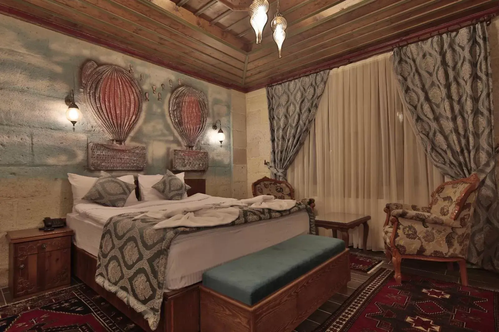 Bedroom, Bed in Grand Cappadocia Hotel Bedroom, Bed in Grand Cappadocia Hotel