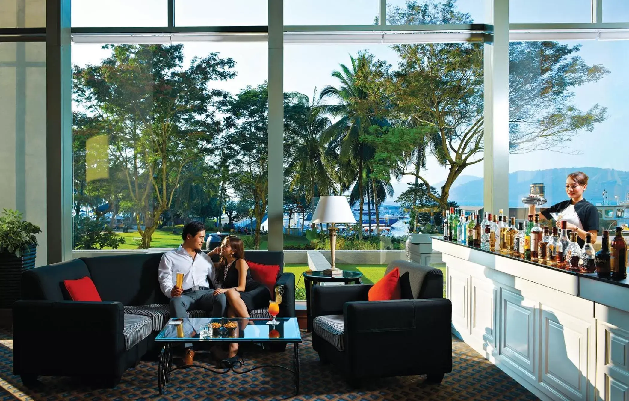 Lounge or bar in The Pacific Sutera