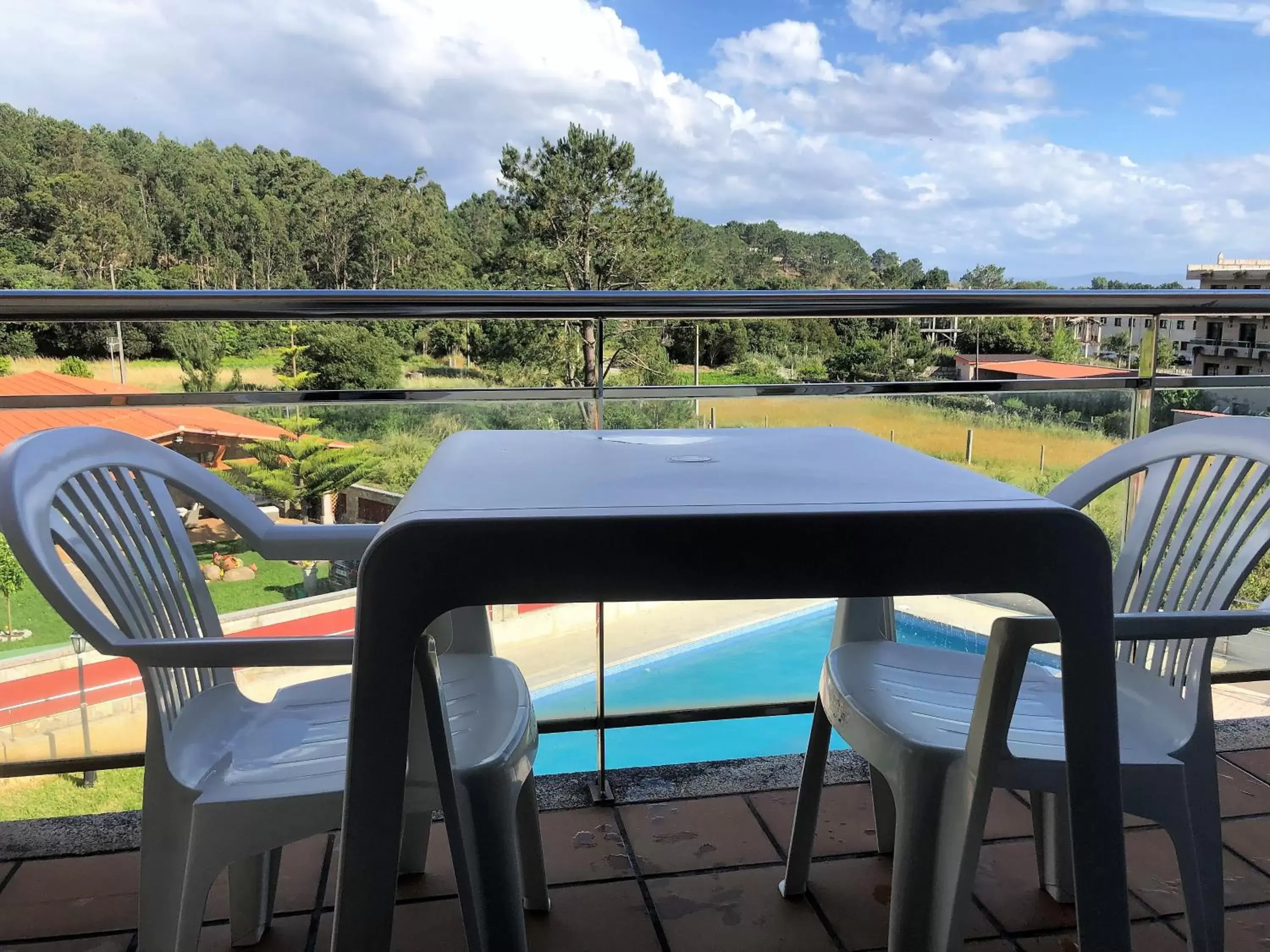 Balcony/Terrace in Apartamentos aDoniña Playa Major Sanxenxo