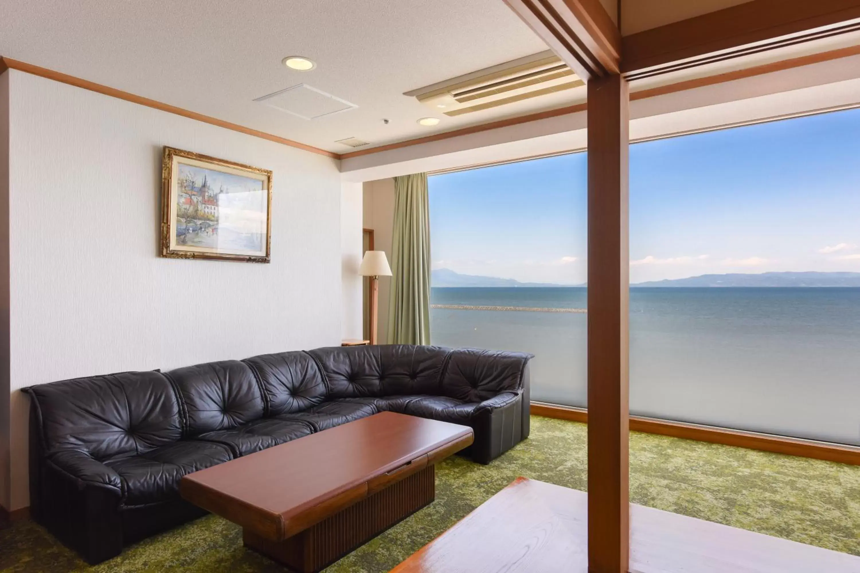 Natural landscape, Seating Area in Ibusuki Kaijo Hotel