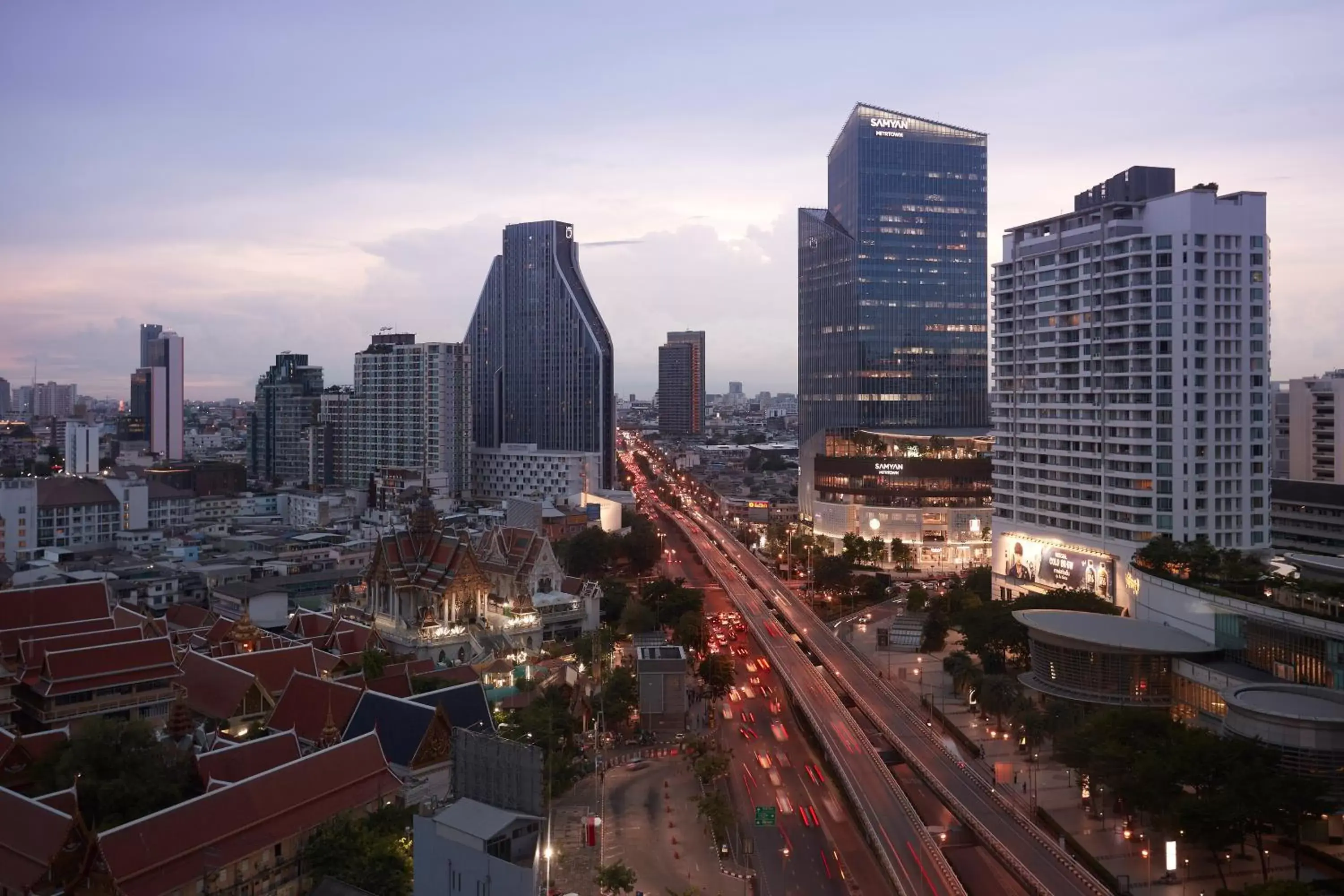 City view in Montien Hotel Surawong Bangkok