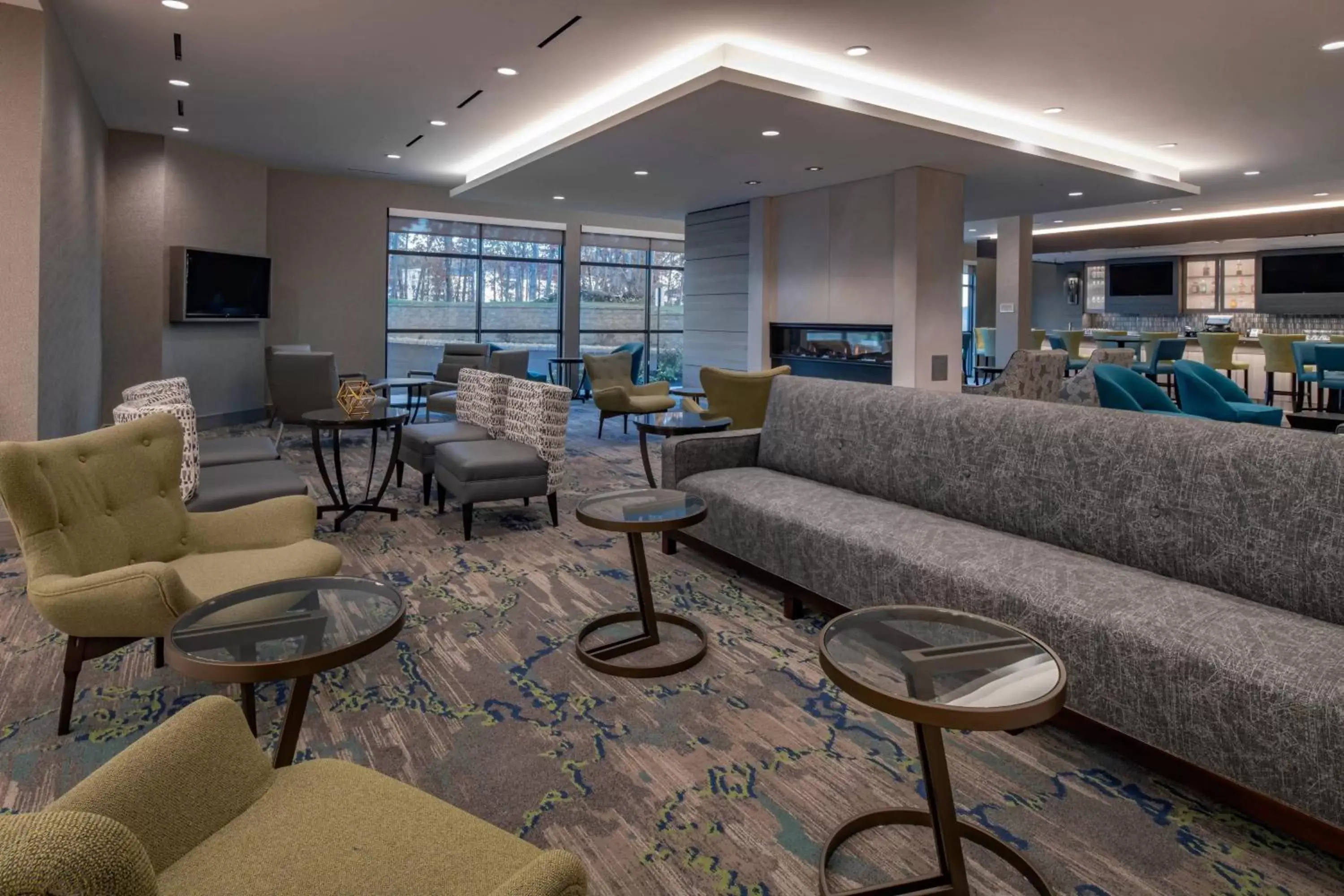 Lobby or reception, Lounge/Bar in TownePlace Suites By Marriott Wrentham Plainville