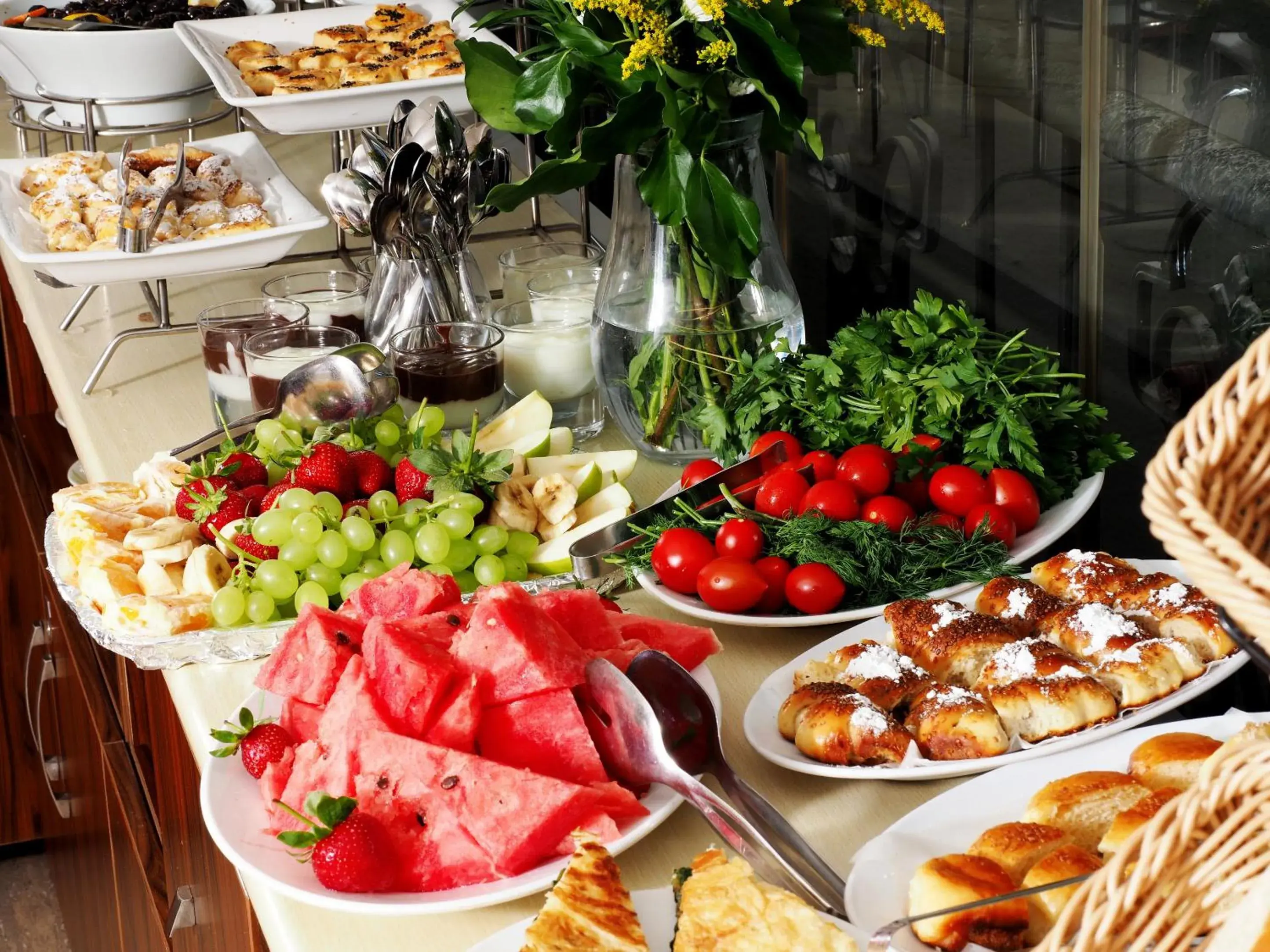 Buffet breakfast in Marmara Deluxe Hotel