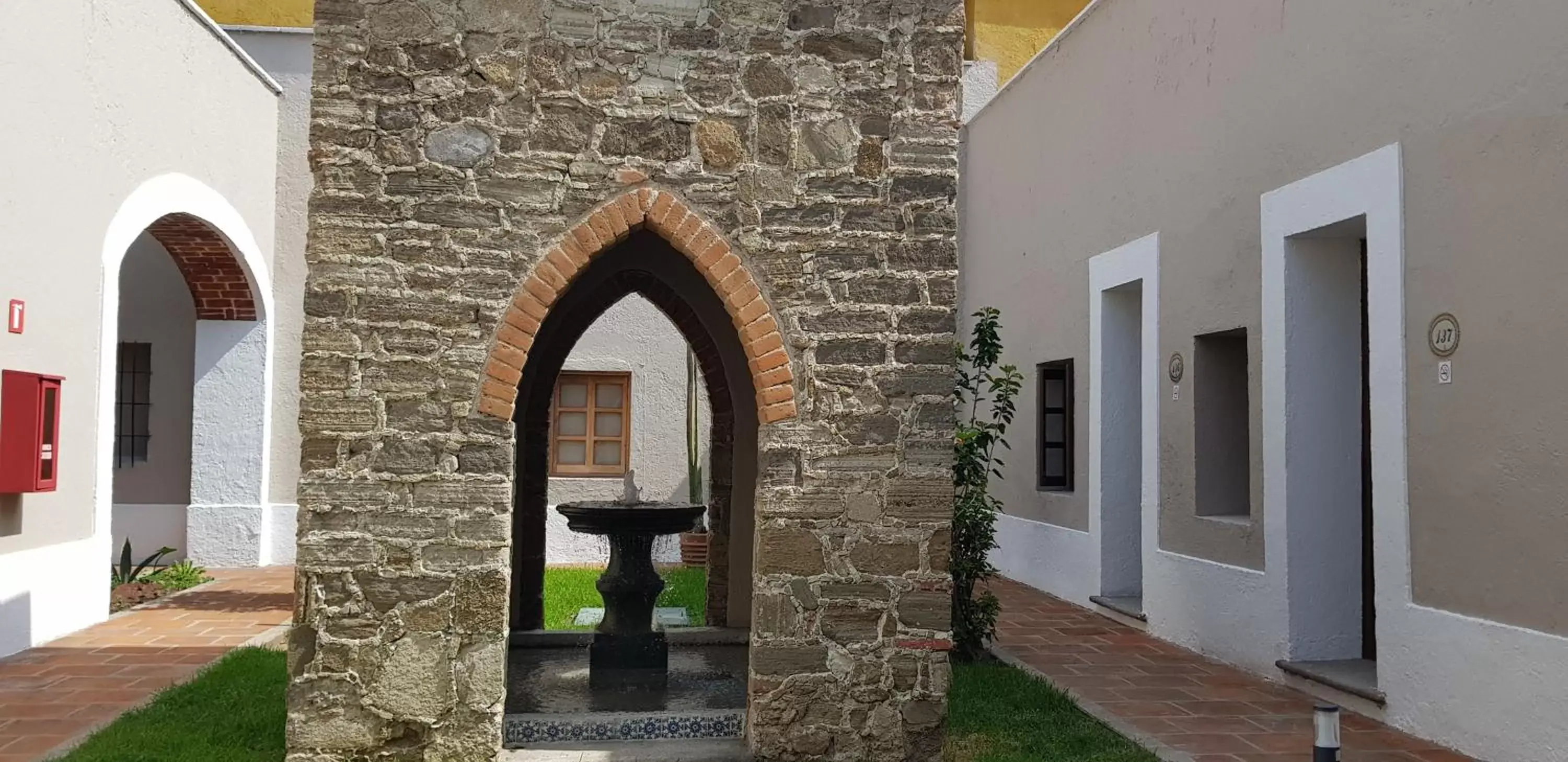 Patio in Hotel San Francisco Tlaxcala