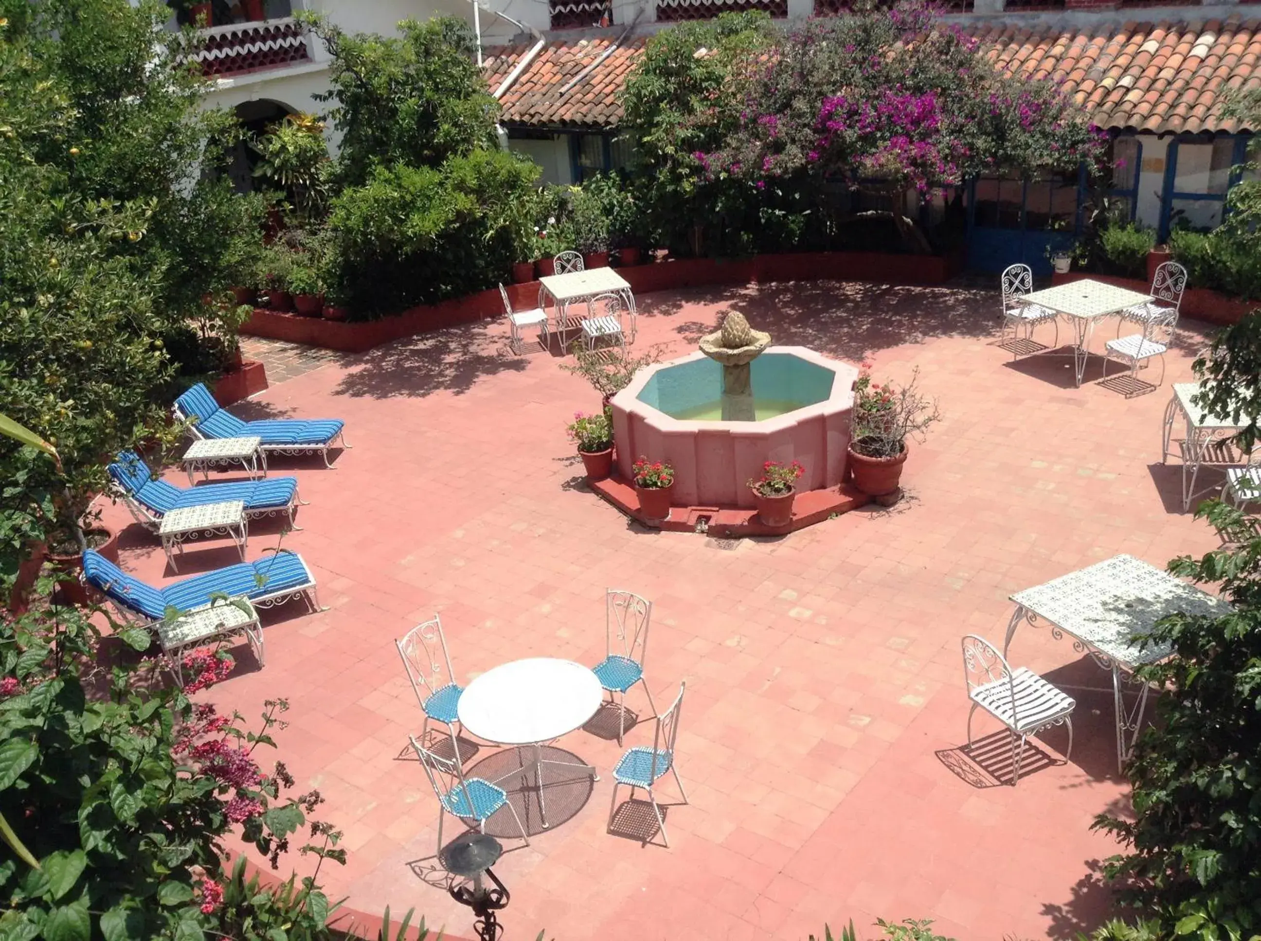 Balcony/Terrace, Pool View in Hotel Santa Prisca