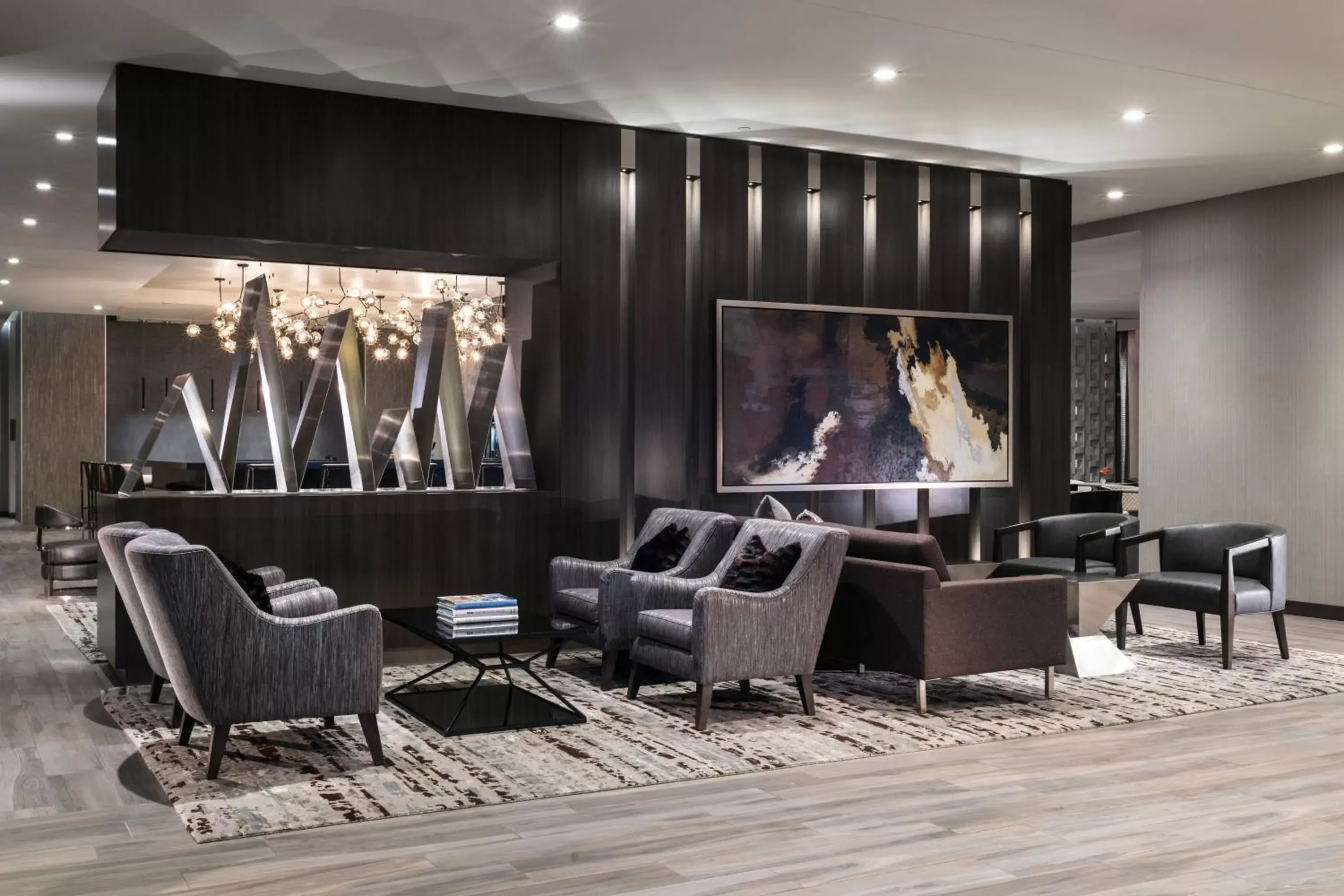 Lobby or reception, Lounge/Bar in AC Hotel by Marriott Boston Cambridge