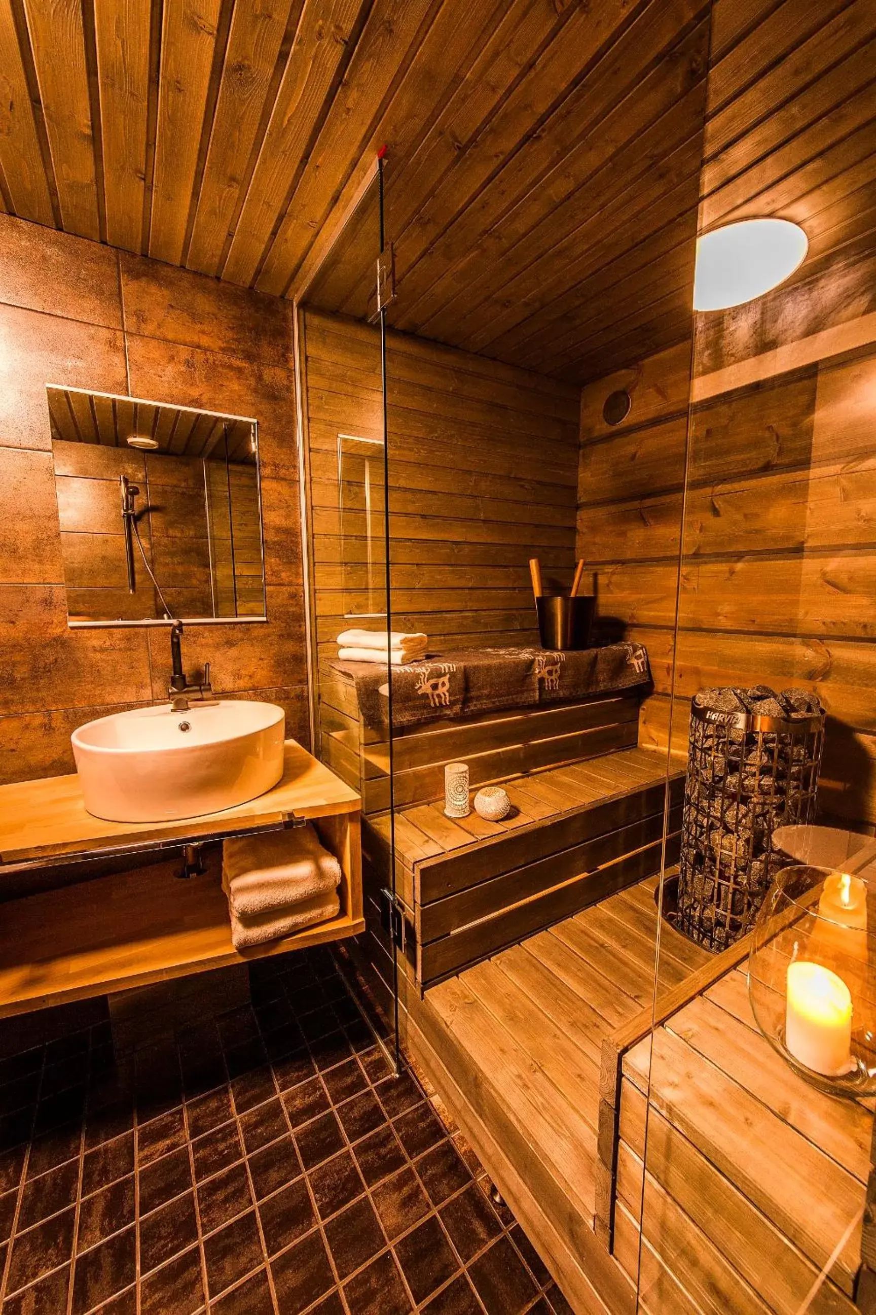 Shower, Bathroom in Arctic TreeHouse Hotel