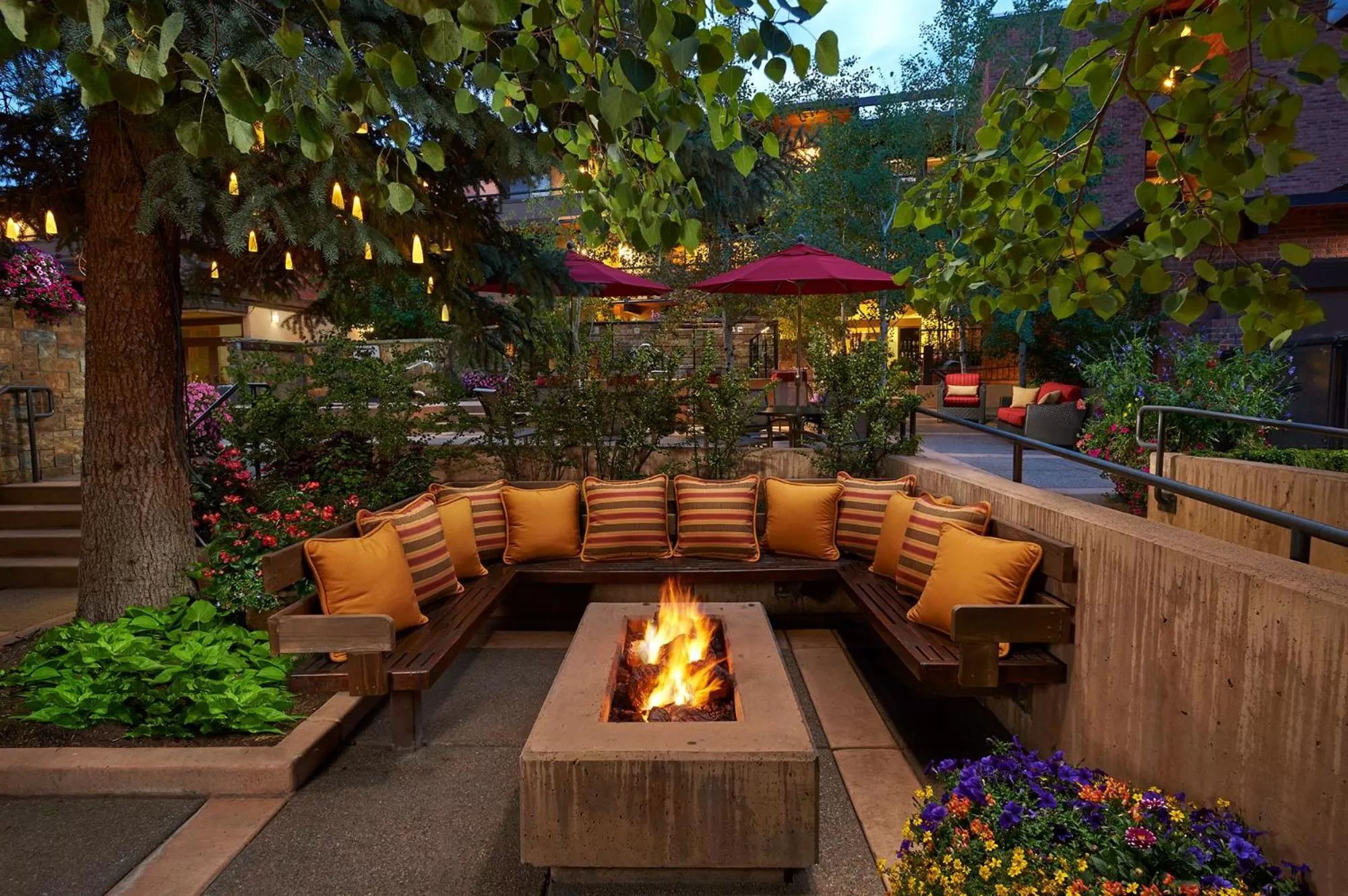 Garden in Aspen Square Condominium Hotel