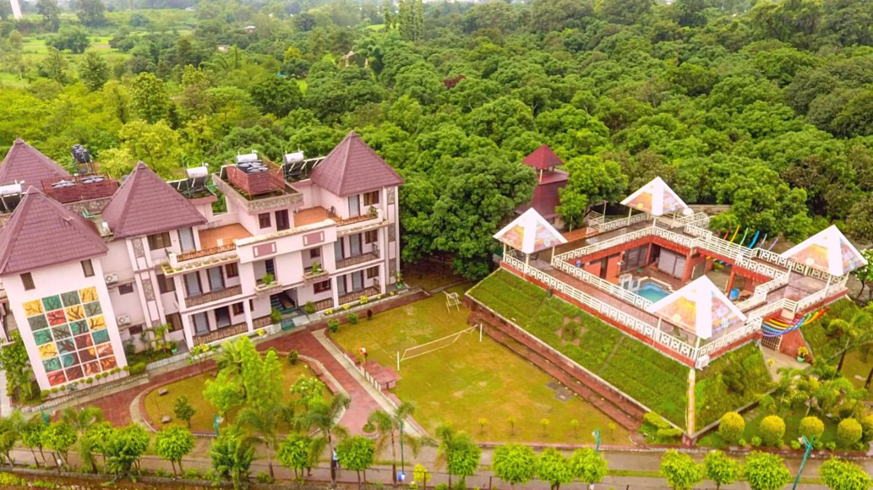Bird's eye view, Bird's-eye View in ShriGo Pyramid Home Divine - A Wellness Resort