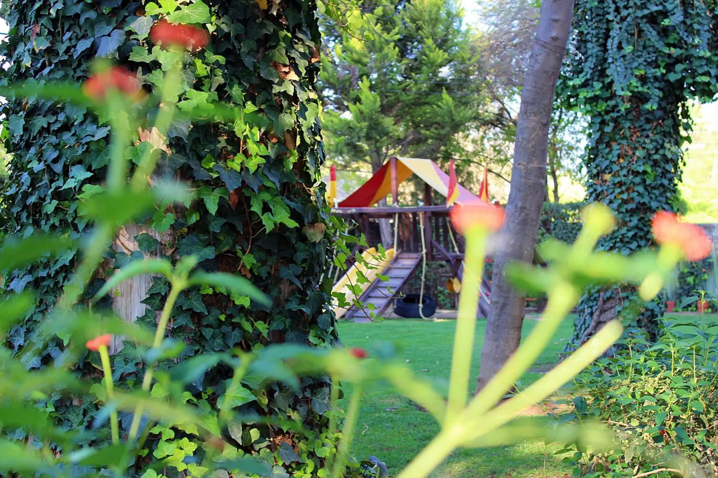 Garden, Property Building in Hotel Hacienda San Cristóbal