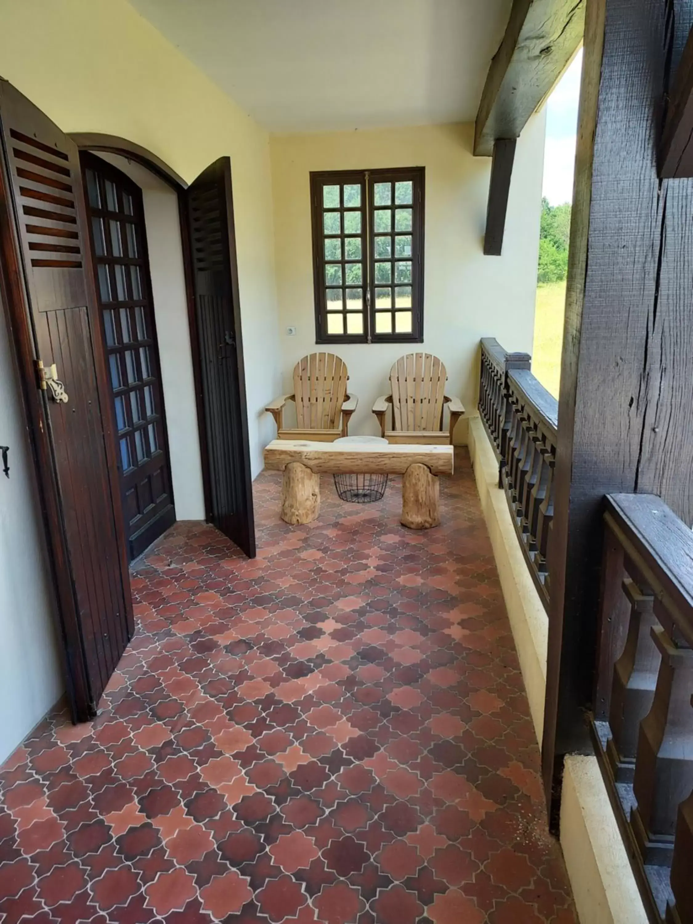 Balcony/Terrace, Seating Area in maison d'hôtes labastide