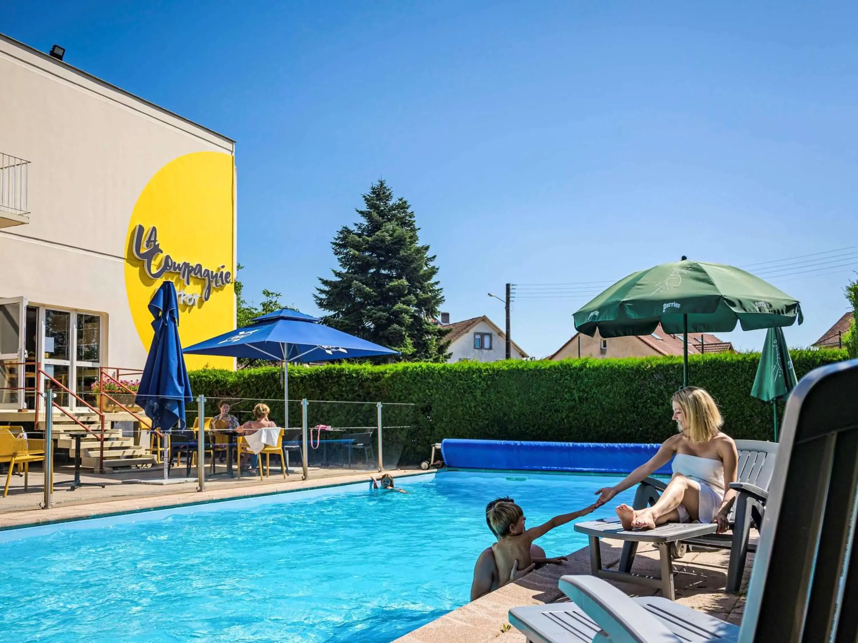 Pool view, Swimming Pool in ibis Belfort Danjoutin