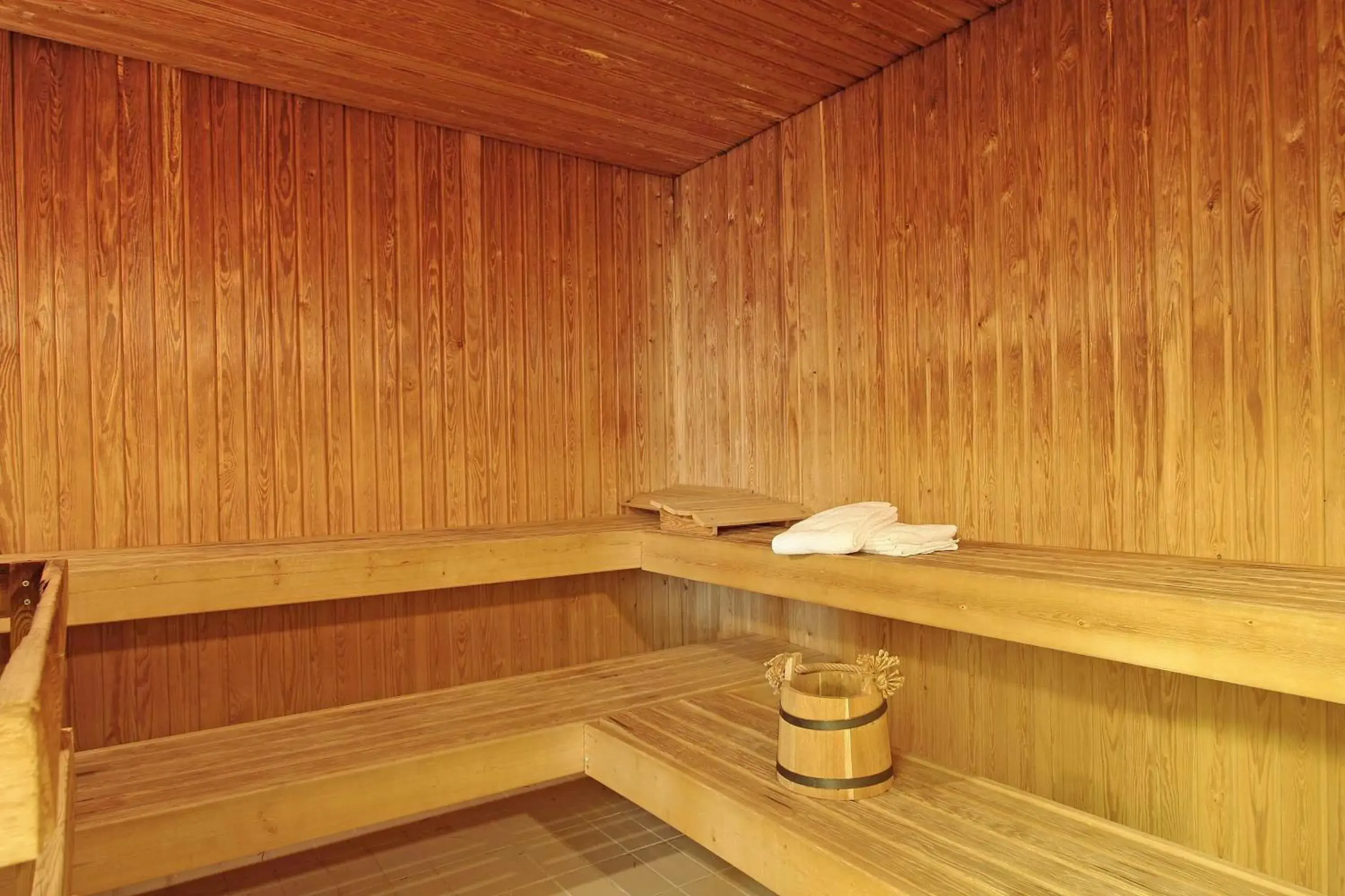 Sauna in Fuglsangcentret Hotel