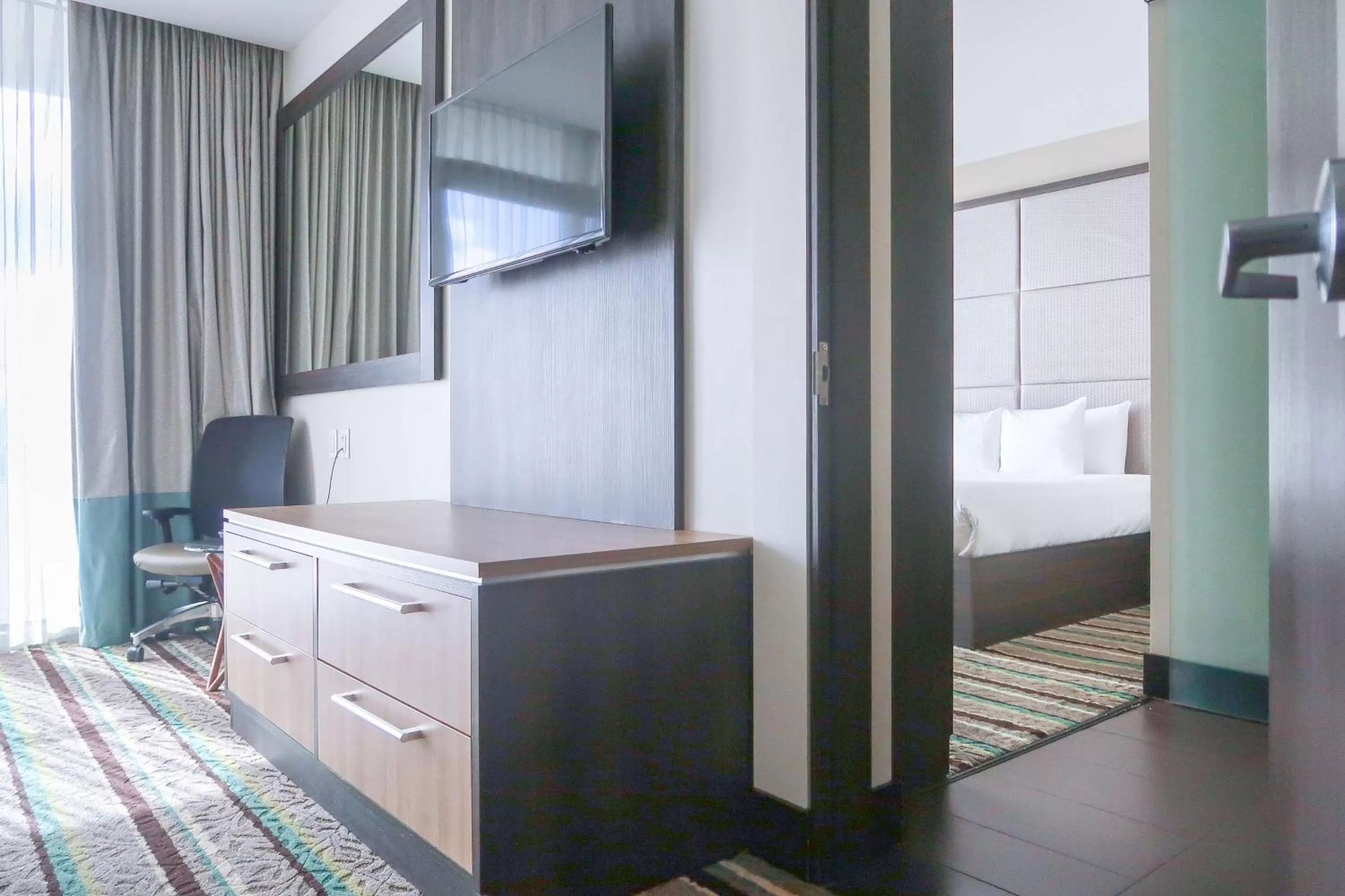 Photo of the whole room, Bed in Hilton Garden Inn San Jose La Sabana, Costa Rica