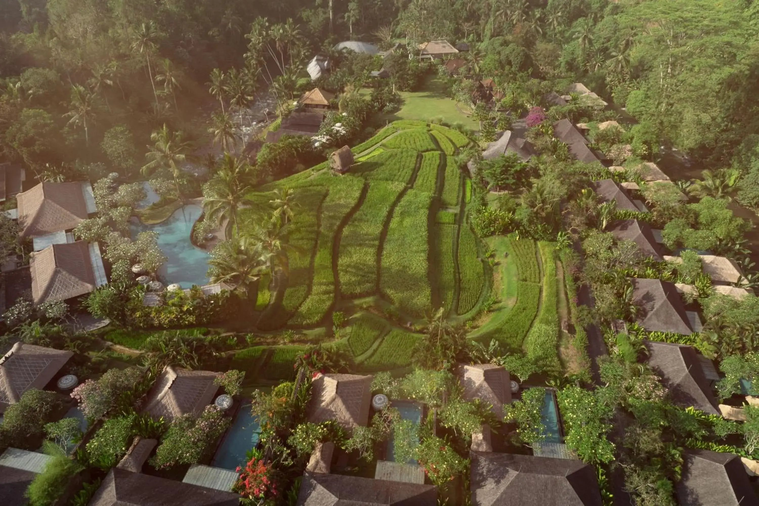 Property building, Bird's-eye View in Mandapa A Ritz-Carlton Reserve