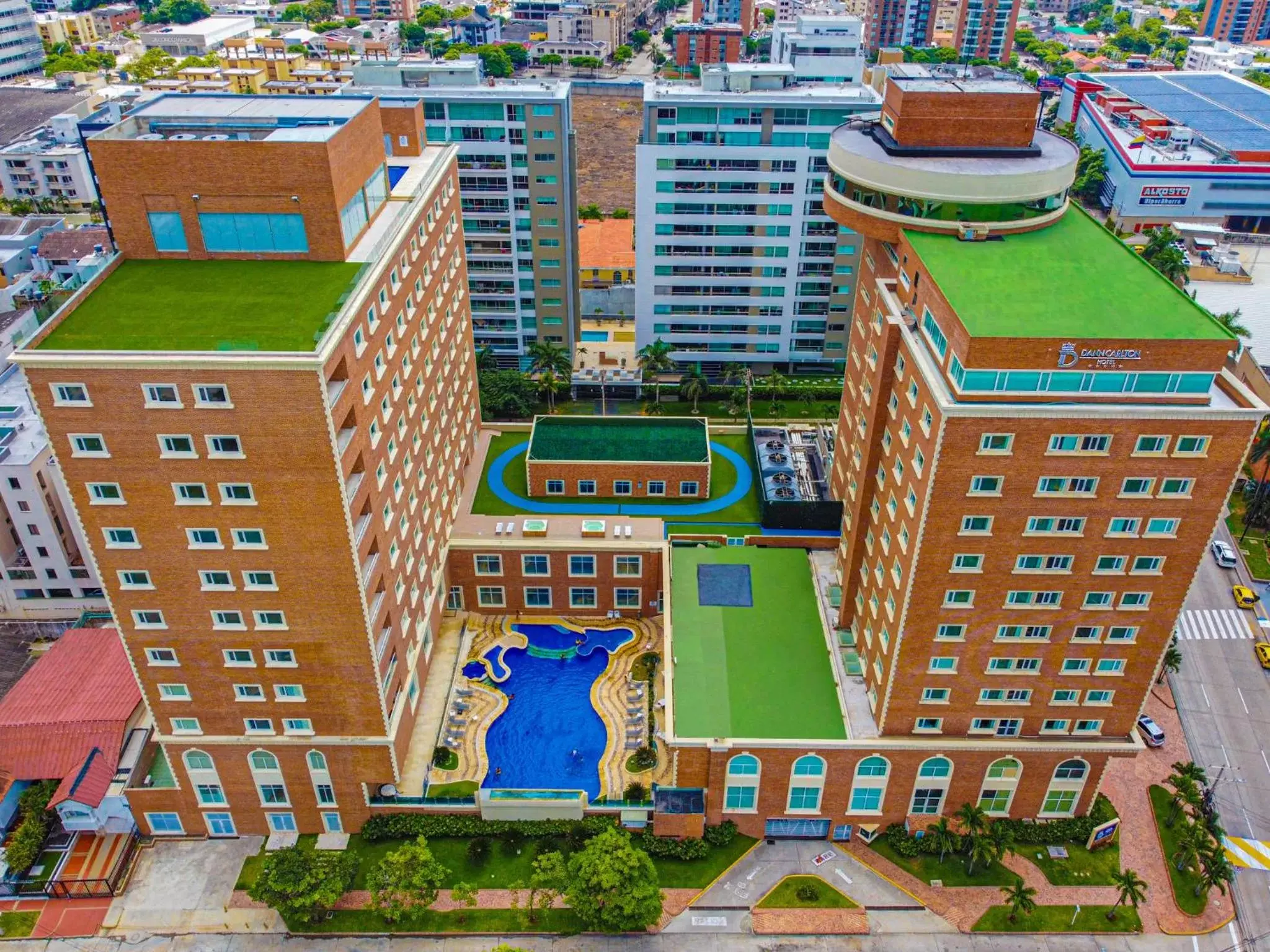 Property building, Bird's-eye View in Hotel Dann Carlton Barranquilla y Centro de Convenciones