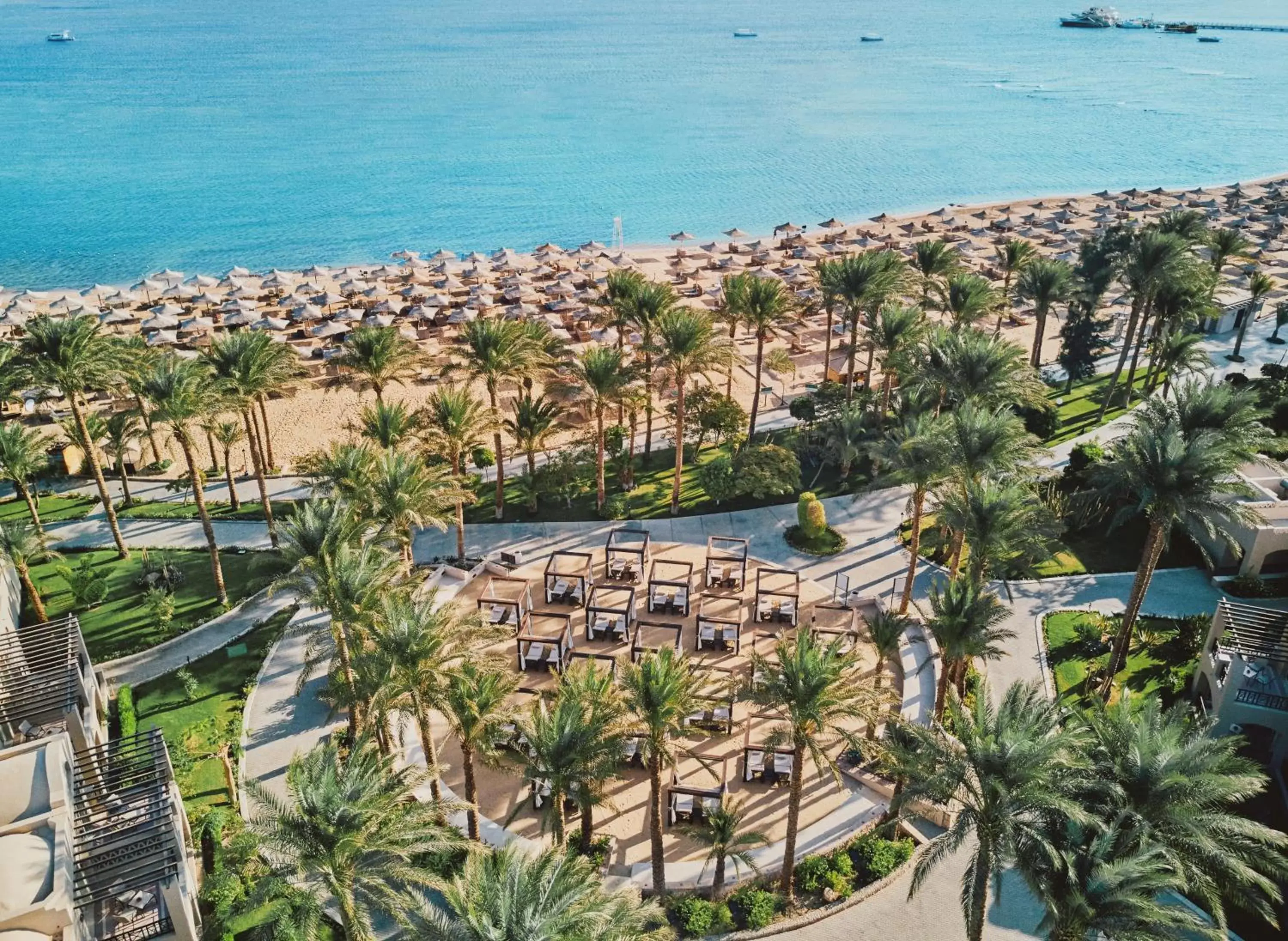 Beach, Bird's-eye View in Iberotel Makadi Beach