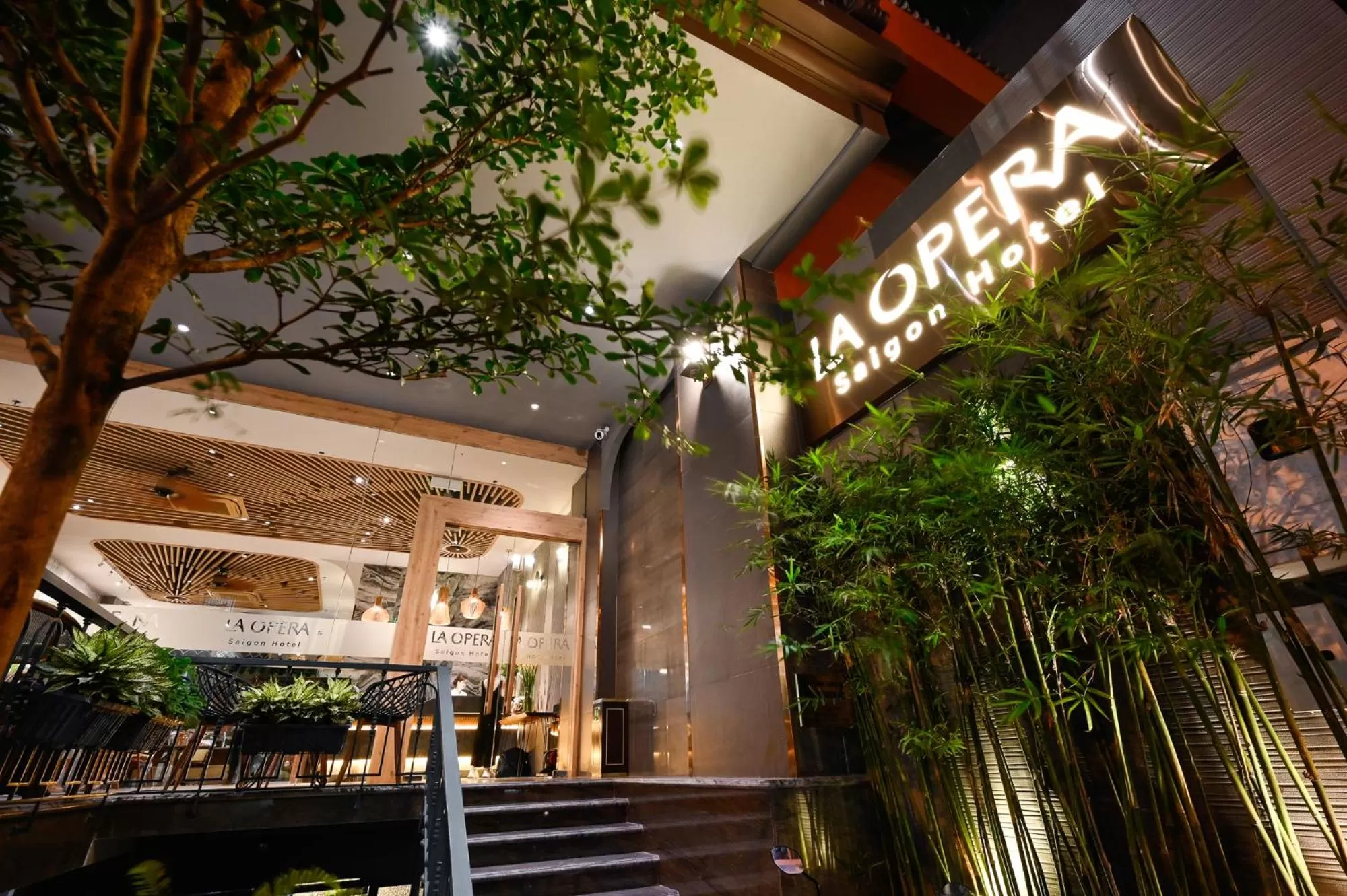 Facade/entrance in La Opera Saigon Hotel
