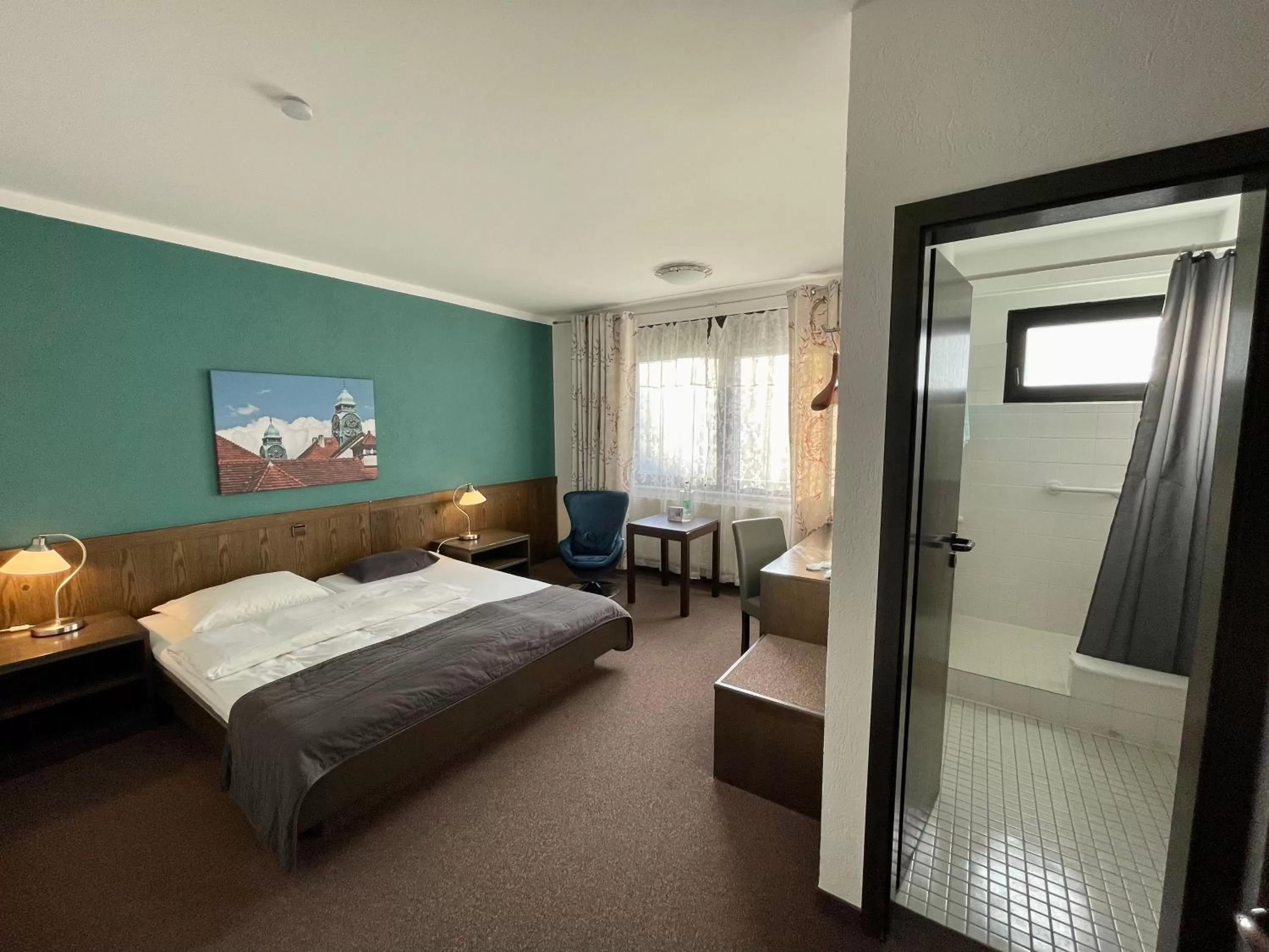 Bed in Hotel Brunnenhof