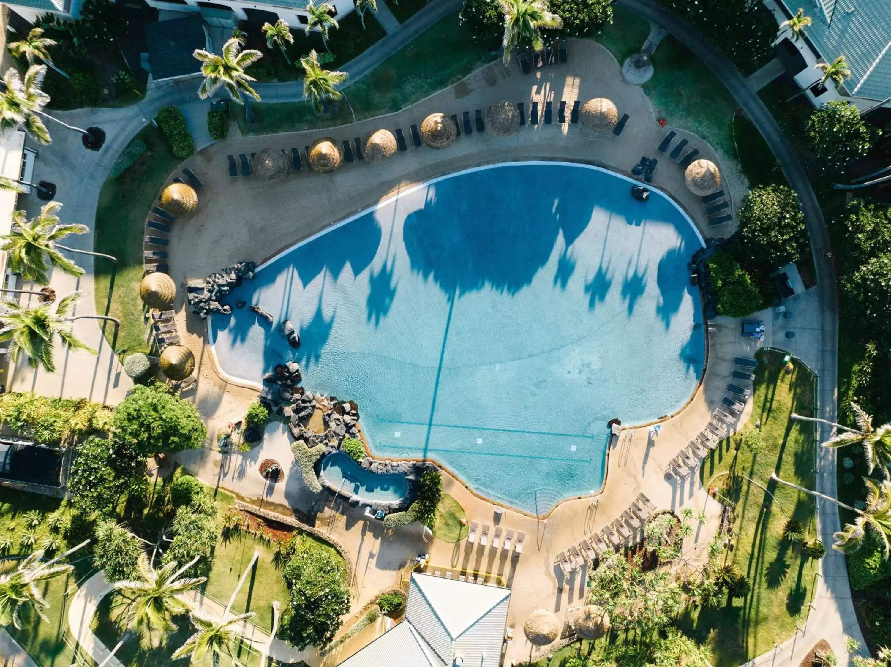 Pool view, Bird's-eye View in Hilton Vacation Club The Point at Poipu Kauai