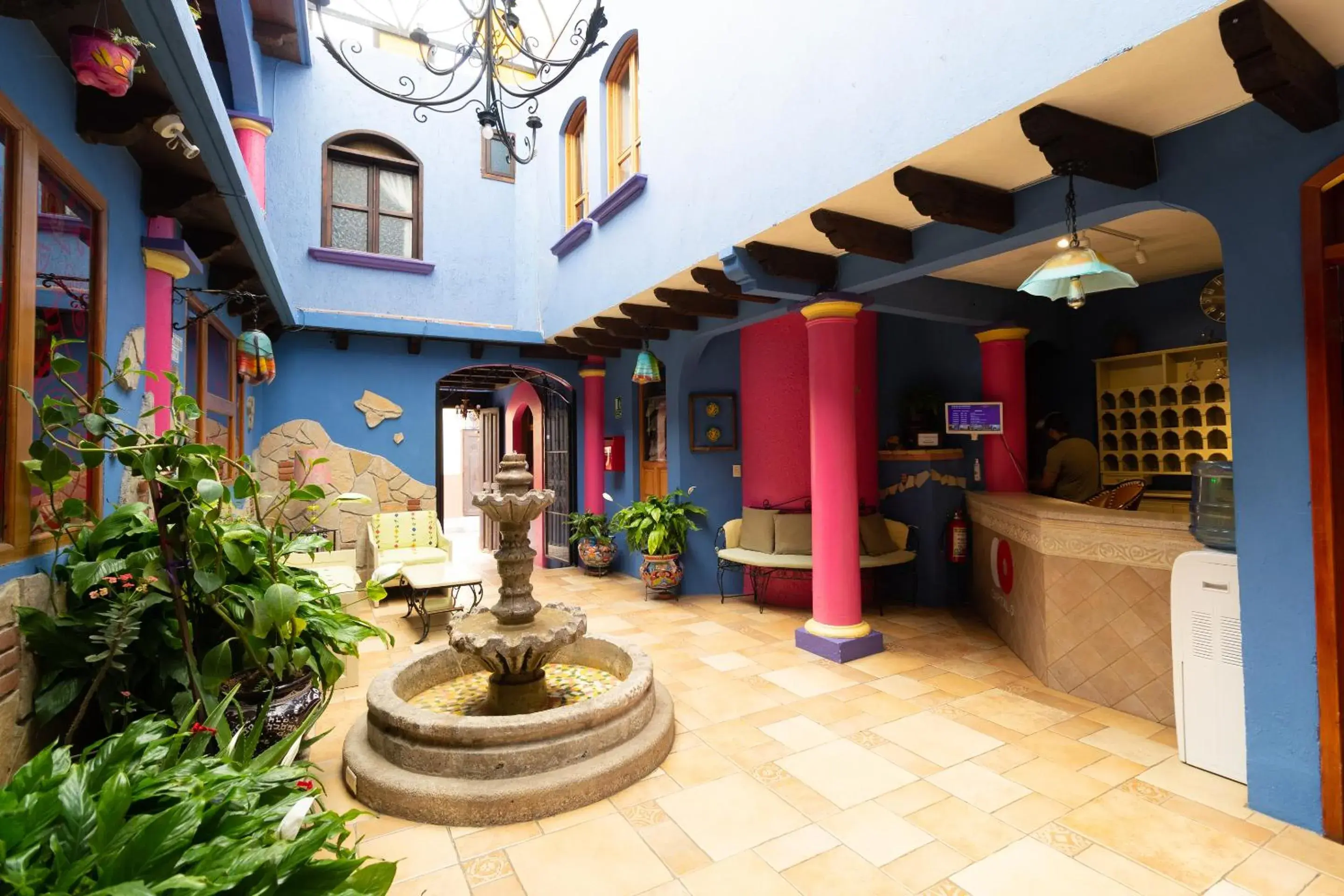 Lobby or reception in Hotel Tepeyac